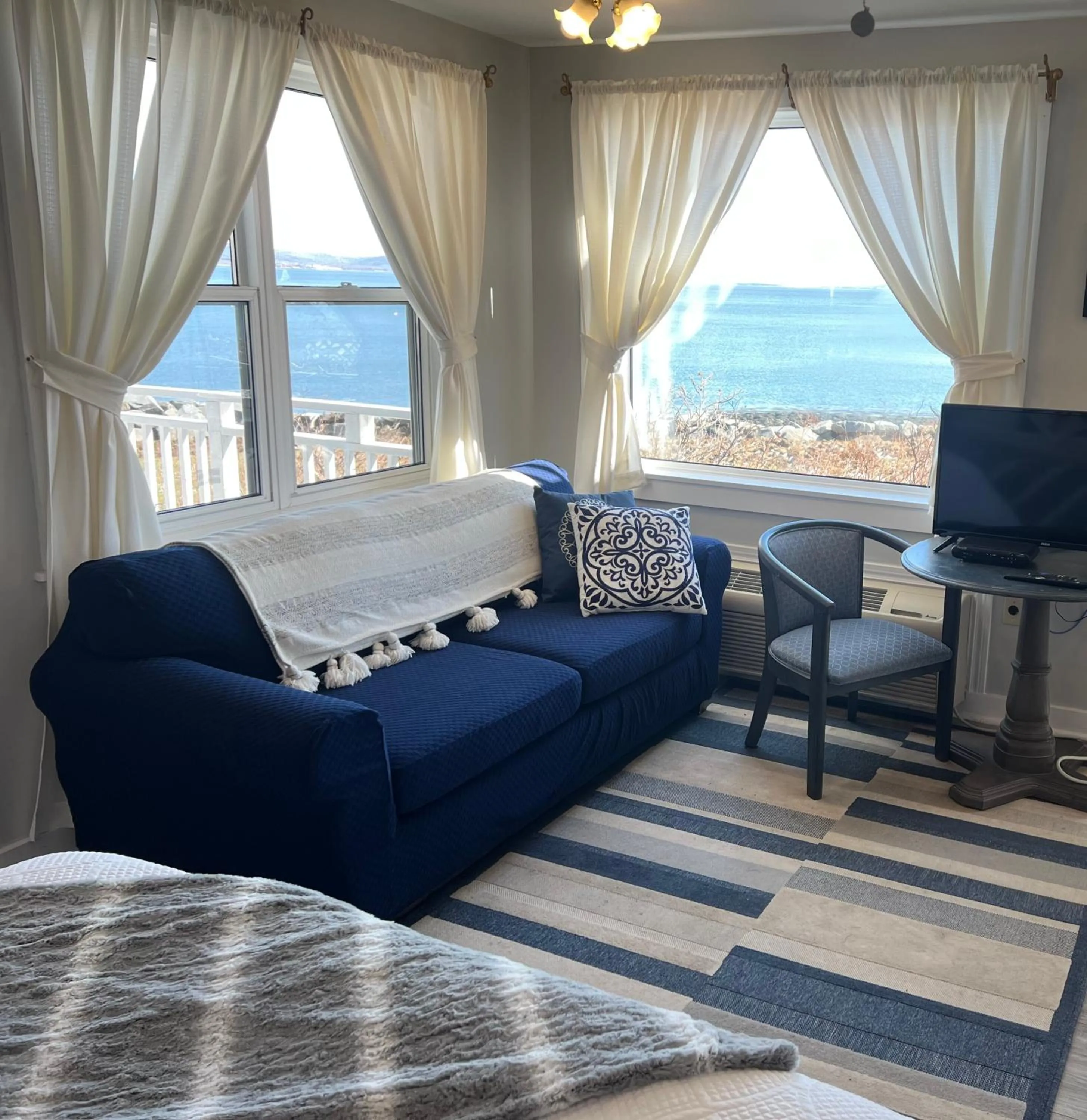 Seating area in Come from Away B&B