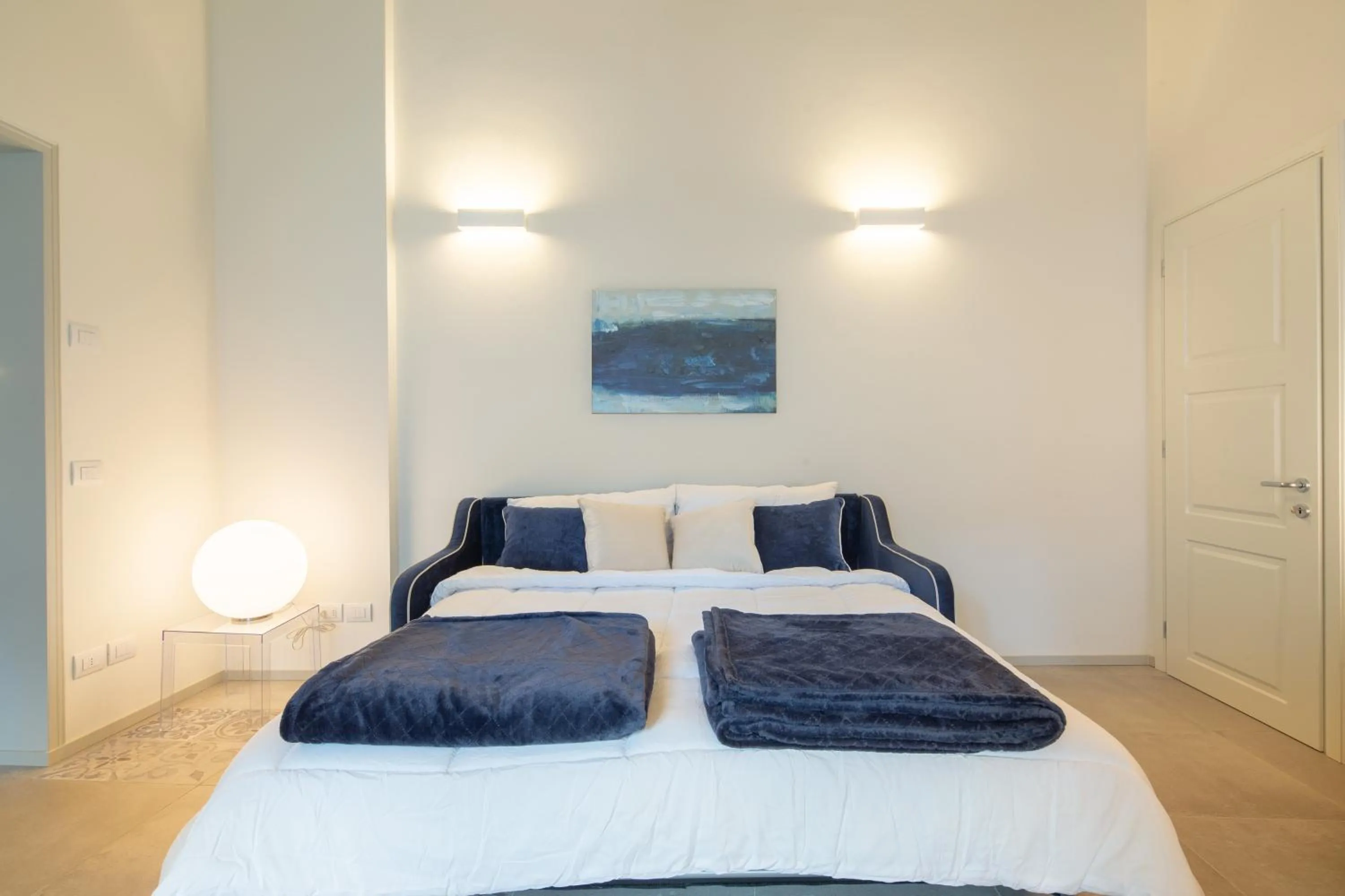 Living room, Bed in Carapelli Apartments