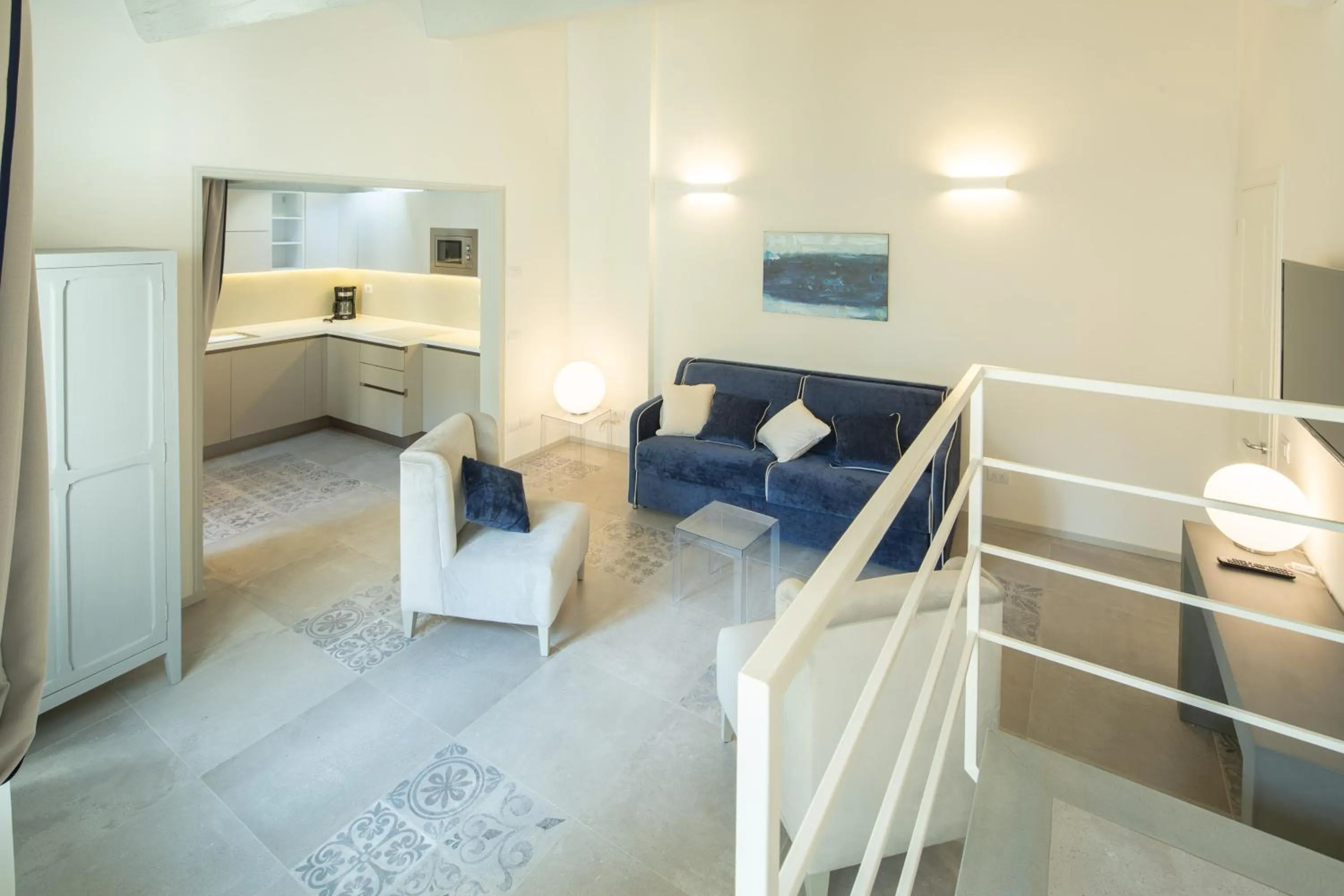 Living room, Bed in Carapelli Apartments