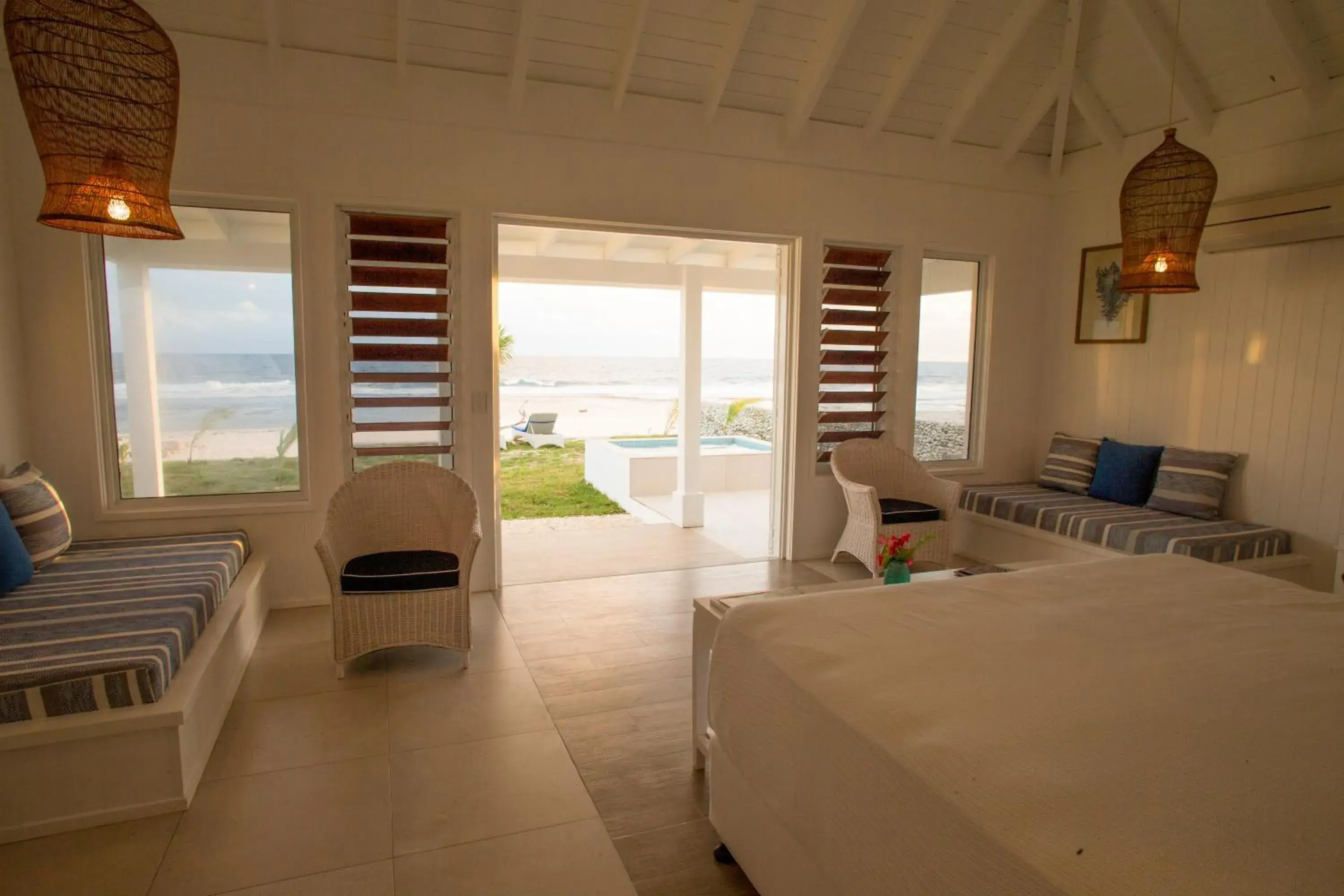 Patio, Bed in Tamanu on the Beach Patio, Bed in Tamanu on the Beach