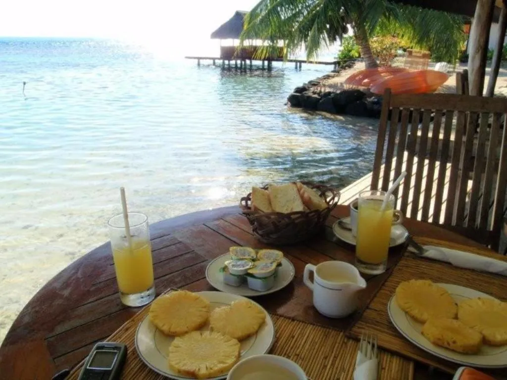 Continental breakfast in Pension Motu Iti