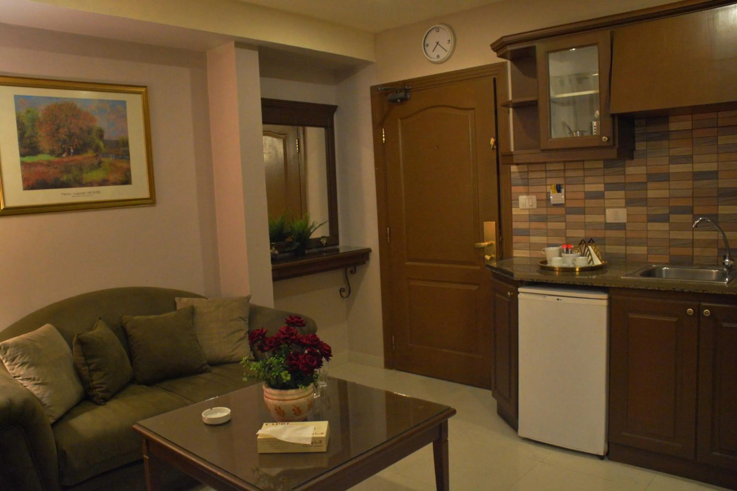 Kitchen or kitchenette in Capri Hotel Suites