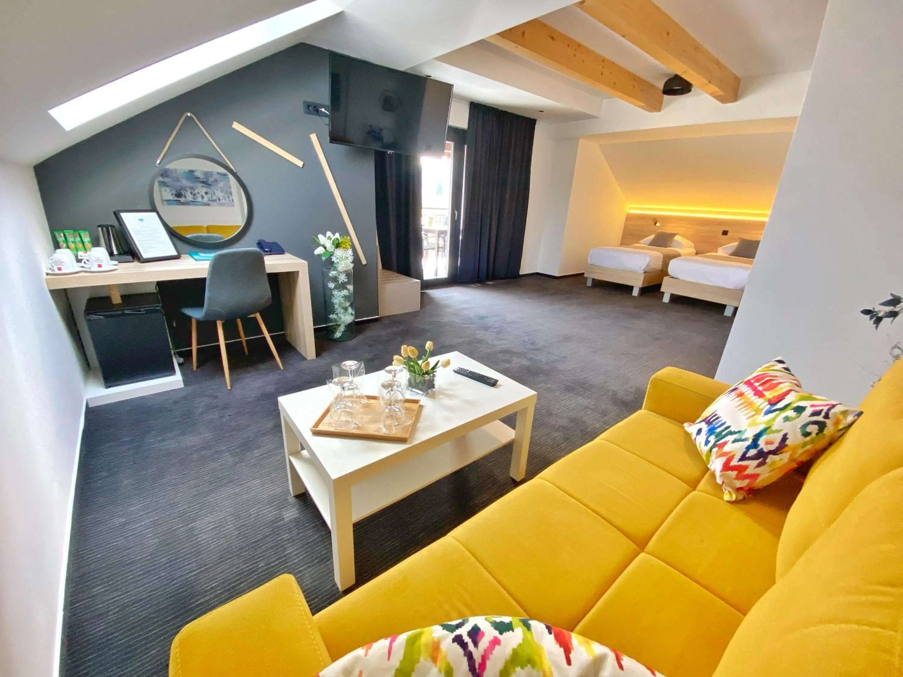 Seating area in 16 Lakes Hotel