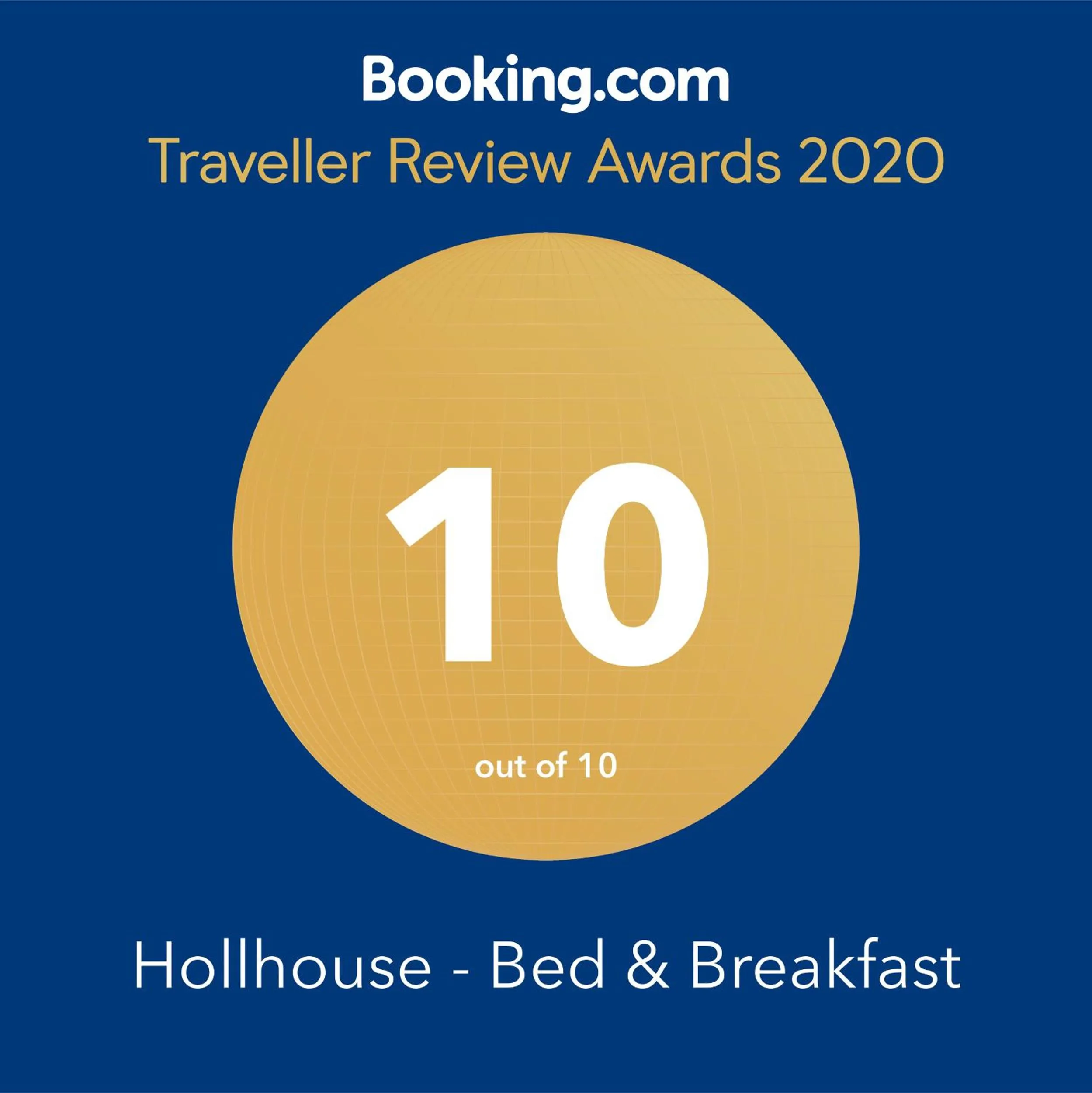 Certificate/Award in Hollhouse - Bed & Breakfast