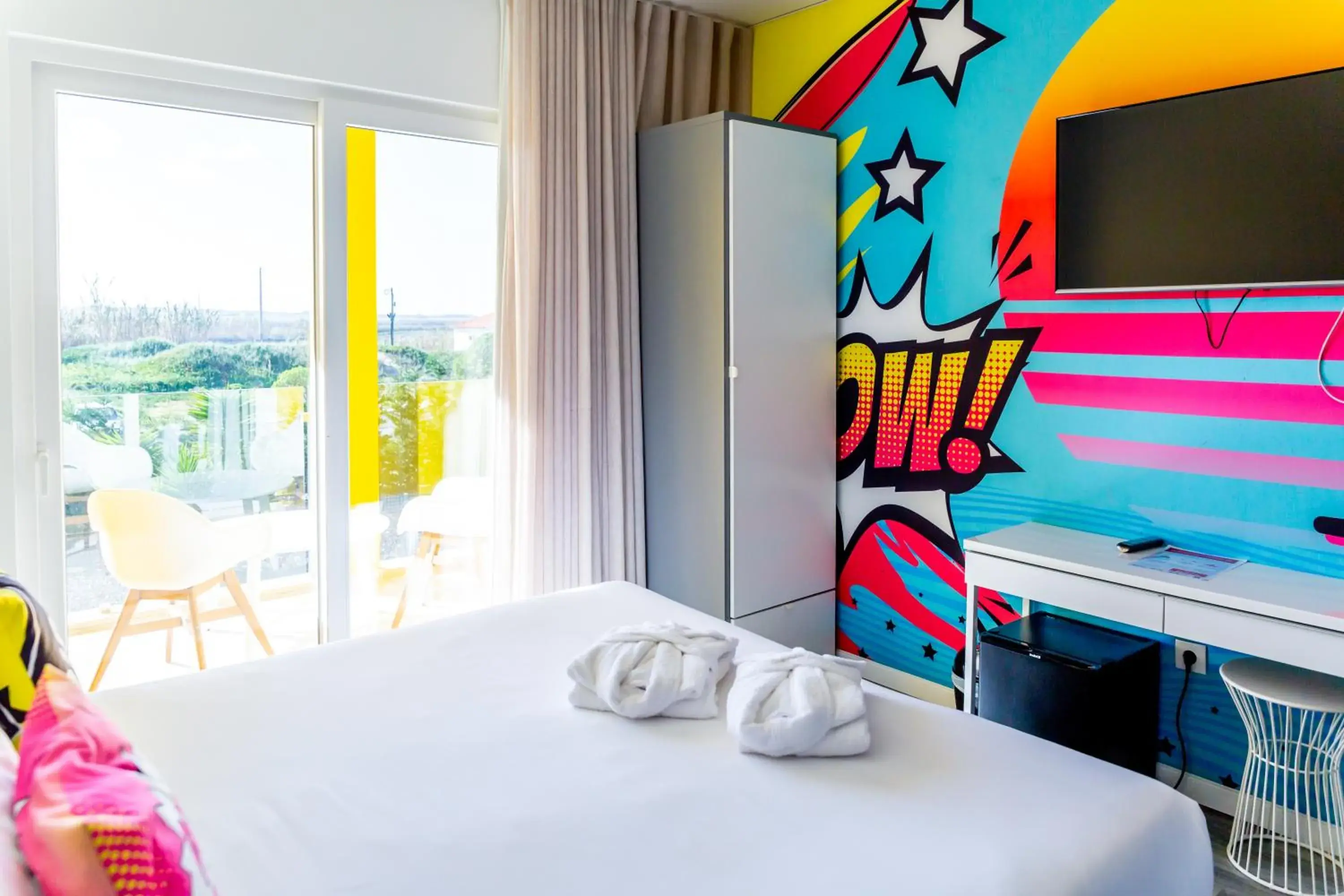 Bed in RIDE Surf Resort & Spa Peniche Bed in RIDE Surf Resort & Spa Peniche