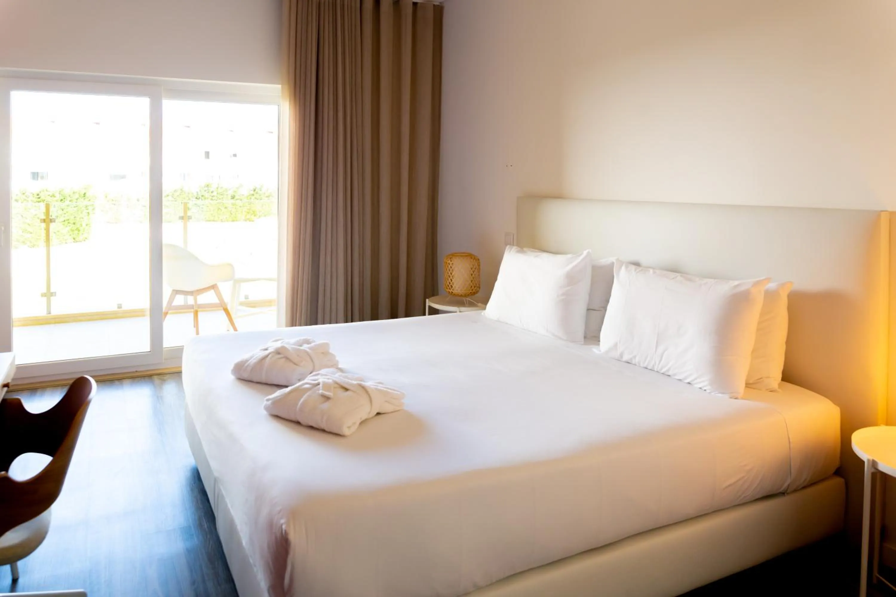Bed in RIDE Surf Resort & Spa Peniche