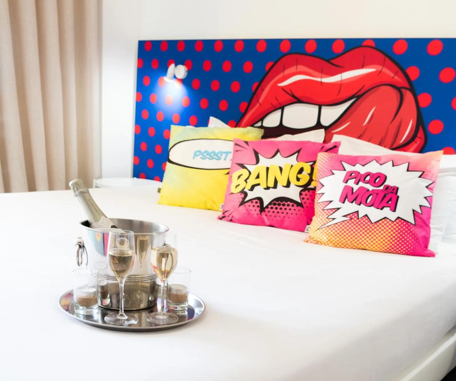 Bed in RIDE Surf Resort & Spa Peniche