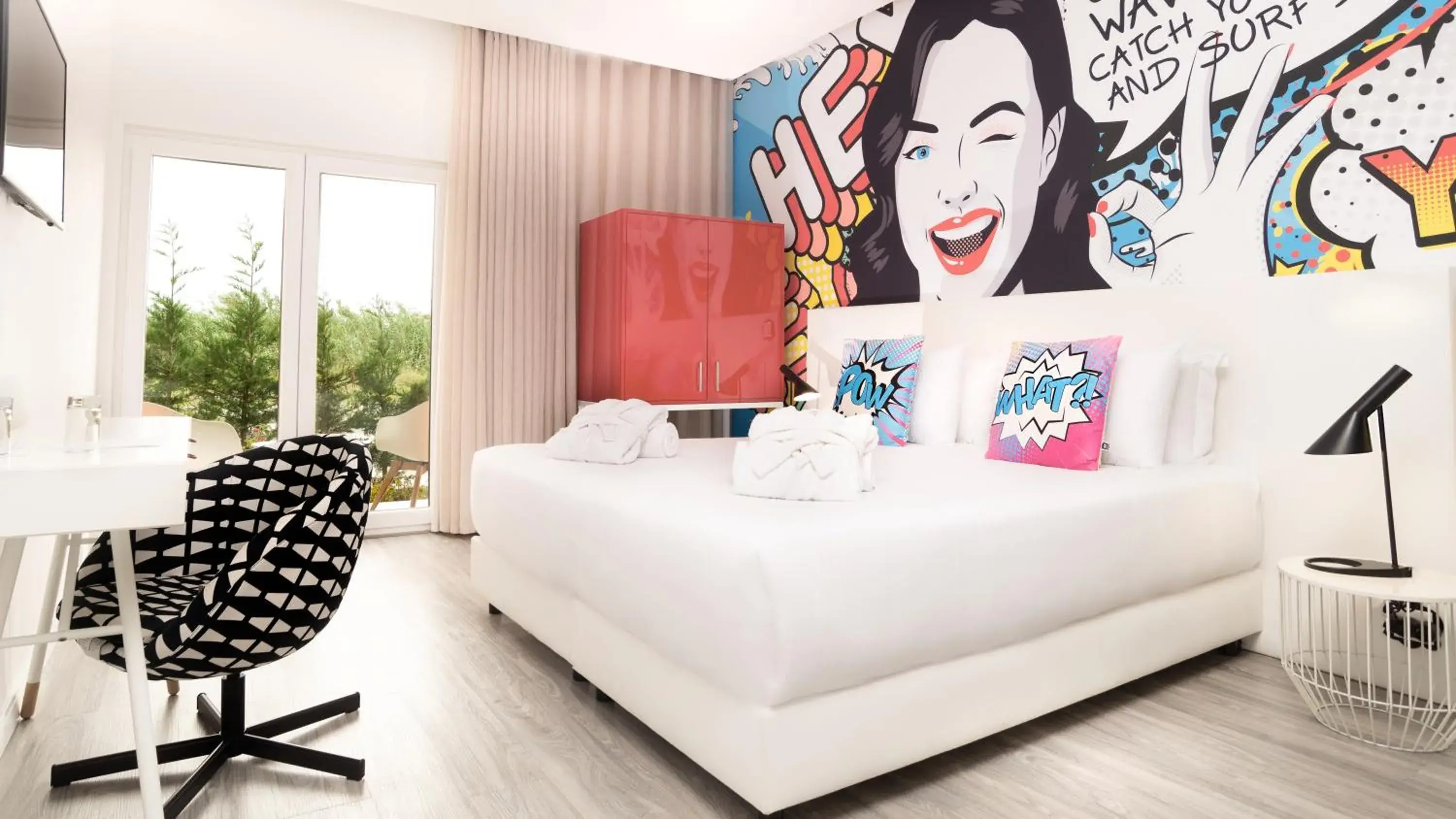 Bed in RIDE Surf Resort & Spa Peniche Bed in RIDE Surf Resort & Spa Peniche