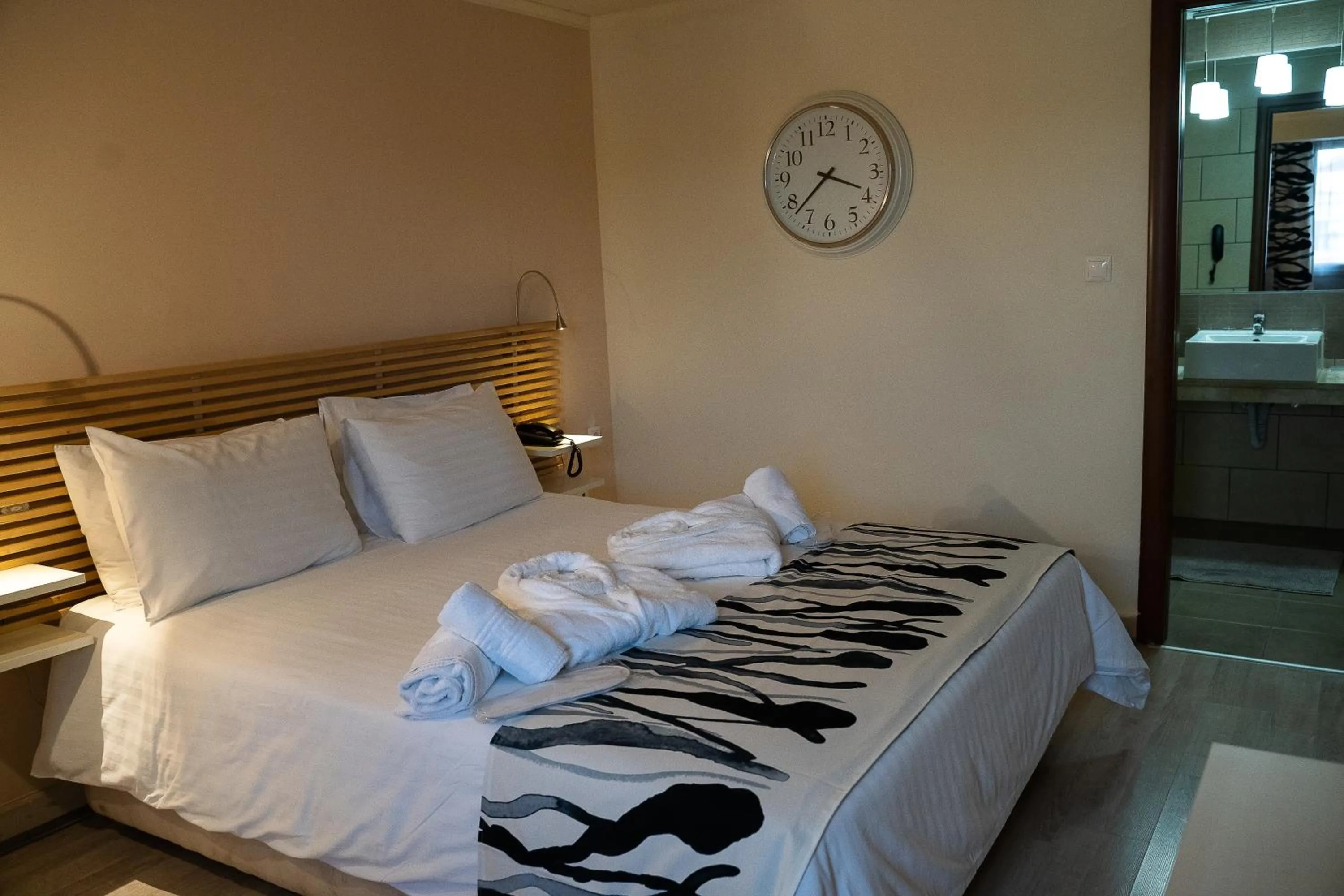 Bed in Hotel Antoniadis