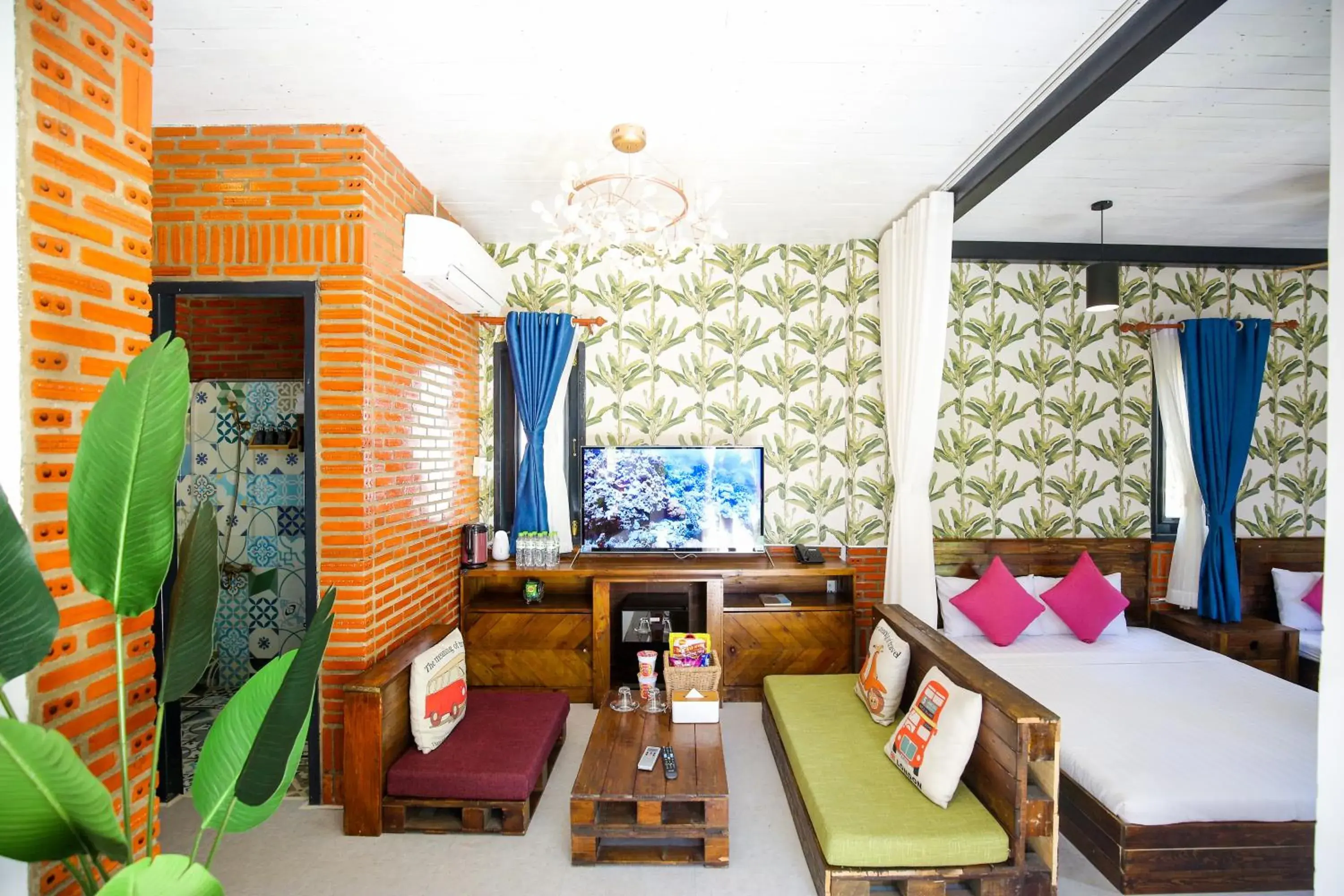 Living room, Bed in Long Hải Channel Beach Resort Living room, Bed in Long Hải Channel Beach Resort