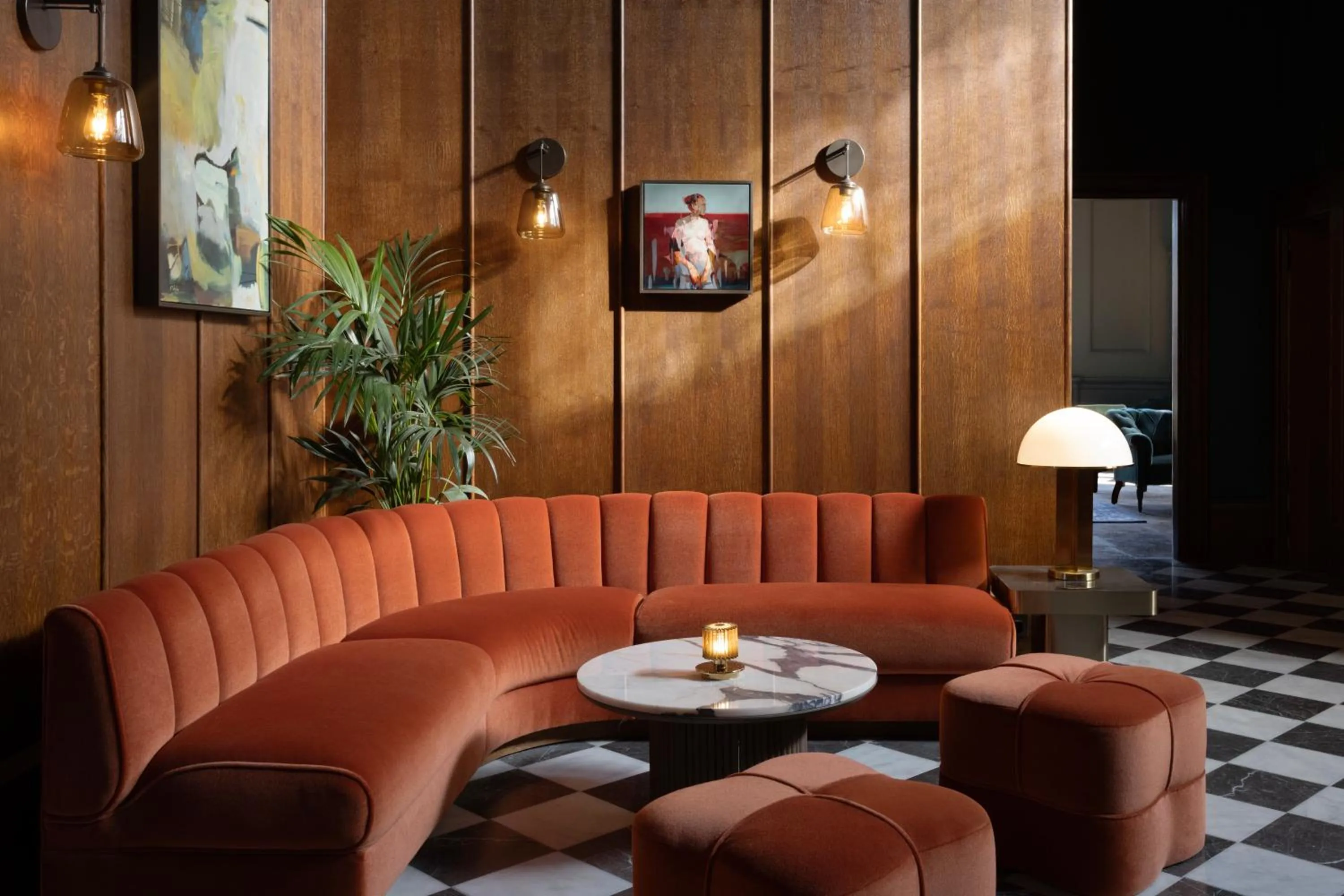 Lobby or reception in JA Mar Hall Scotland