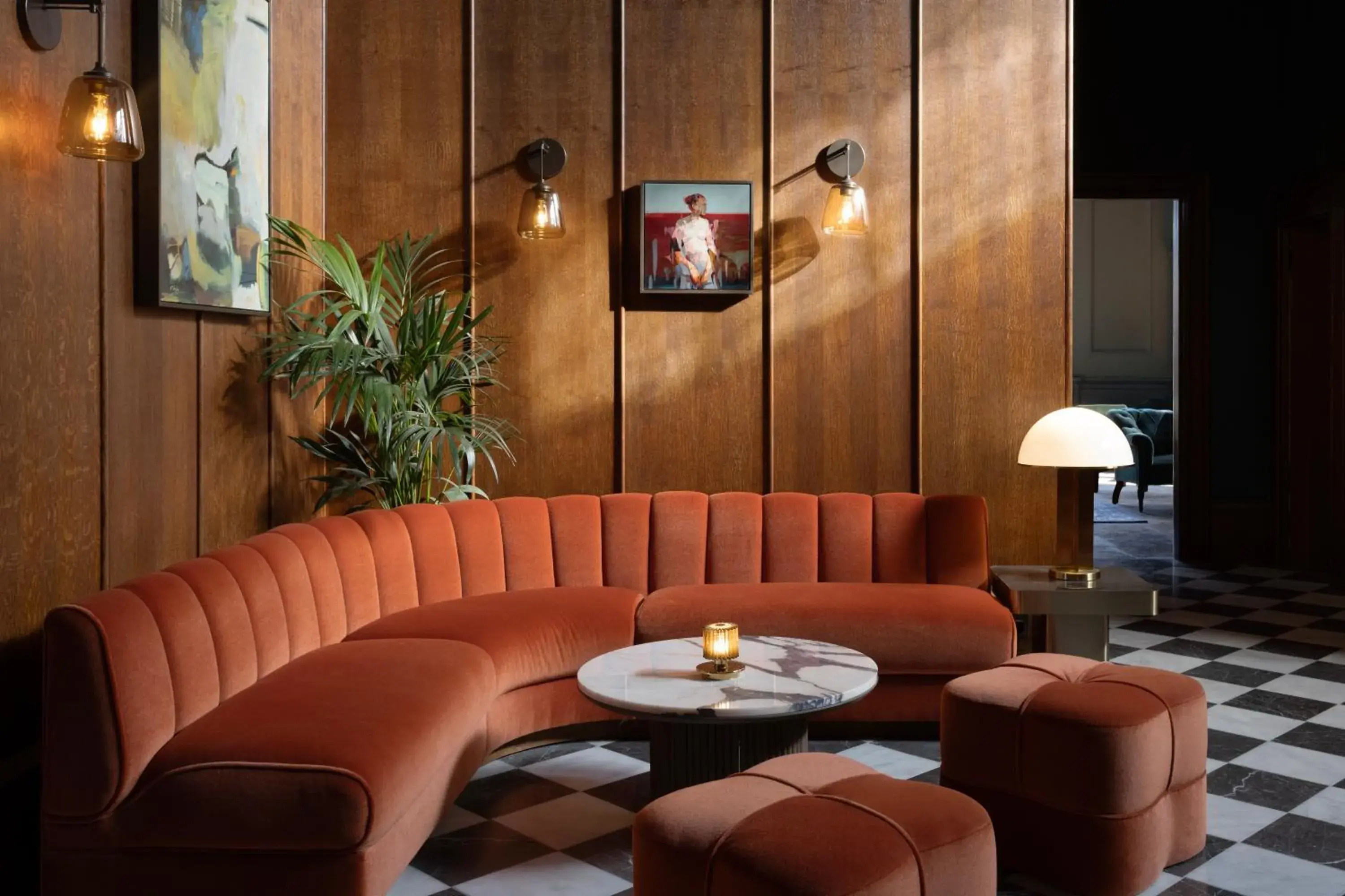 Lobby or reception in JA Mar Hall Scotland Lobby or reception in JA Mar Hall Scotland