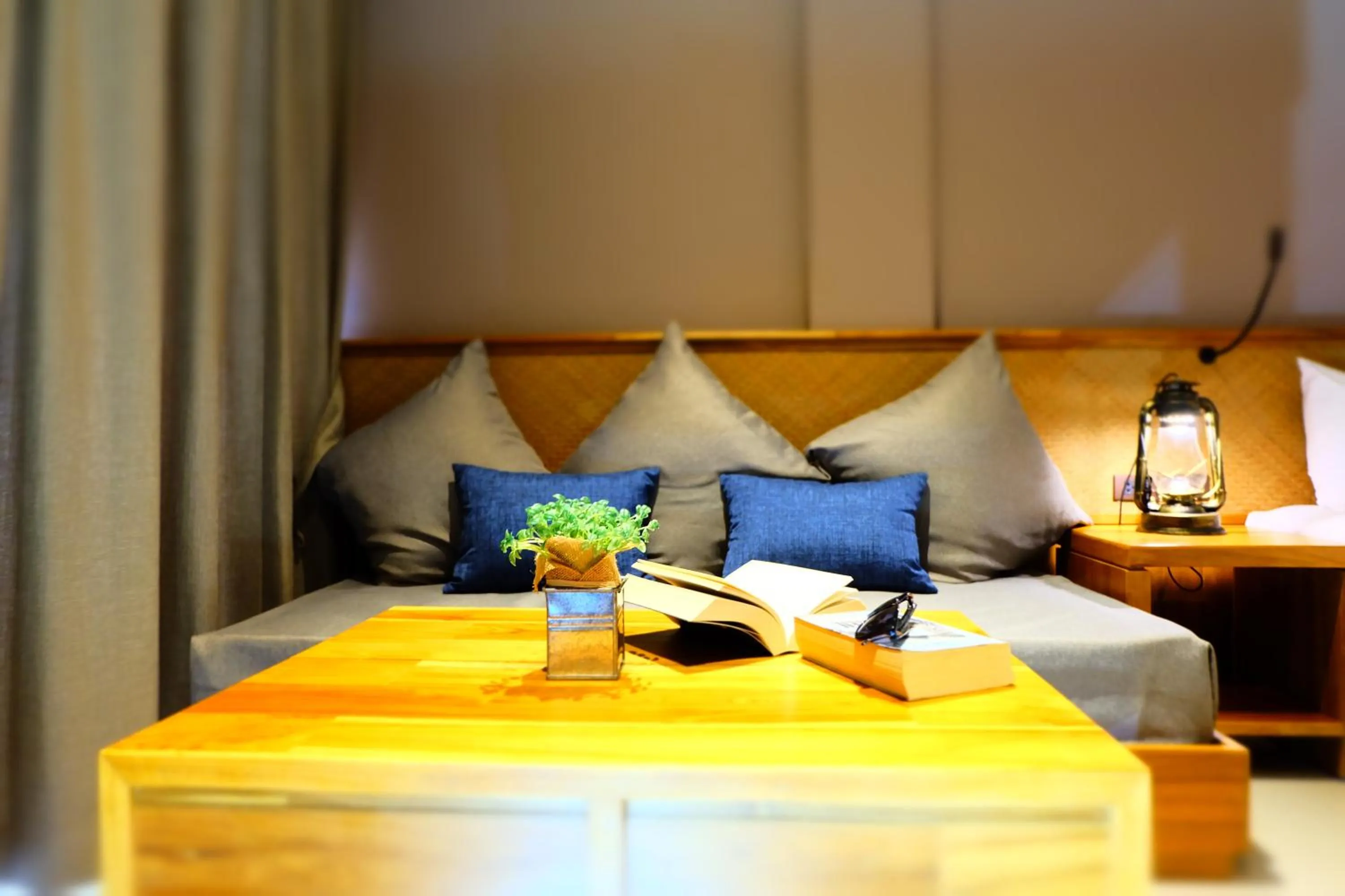 Seating area, Bed in Koh Ma Beach Resort - SHA Extra Plus