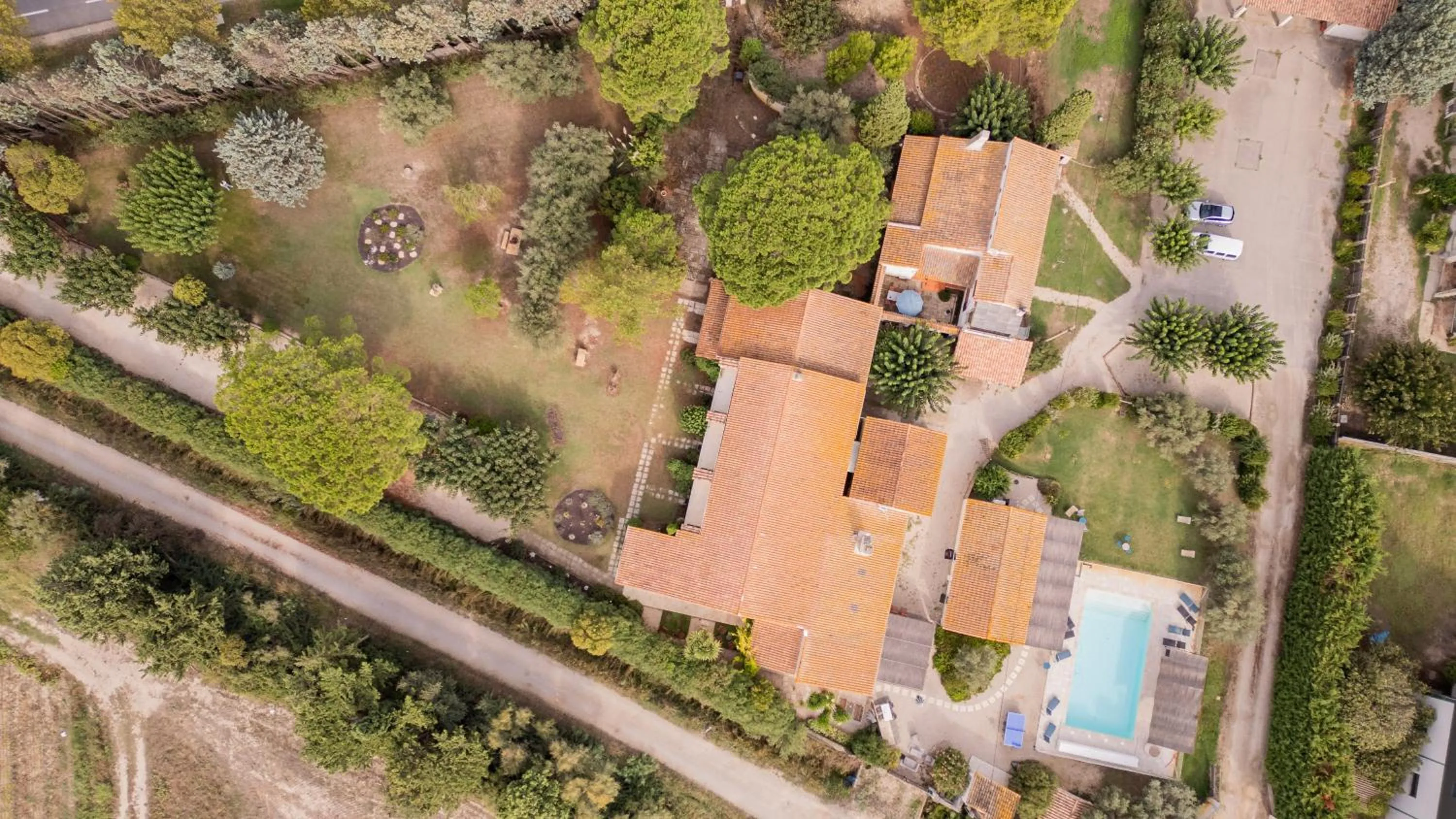 Bird's eye view in Logis Hotel des Granges
