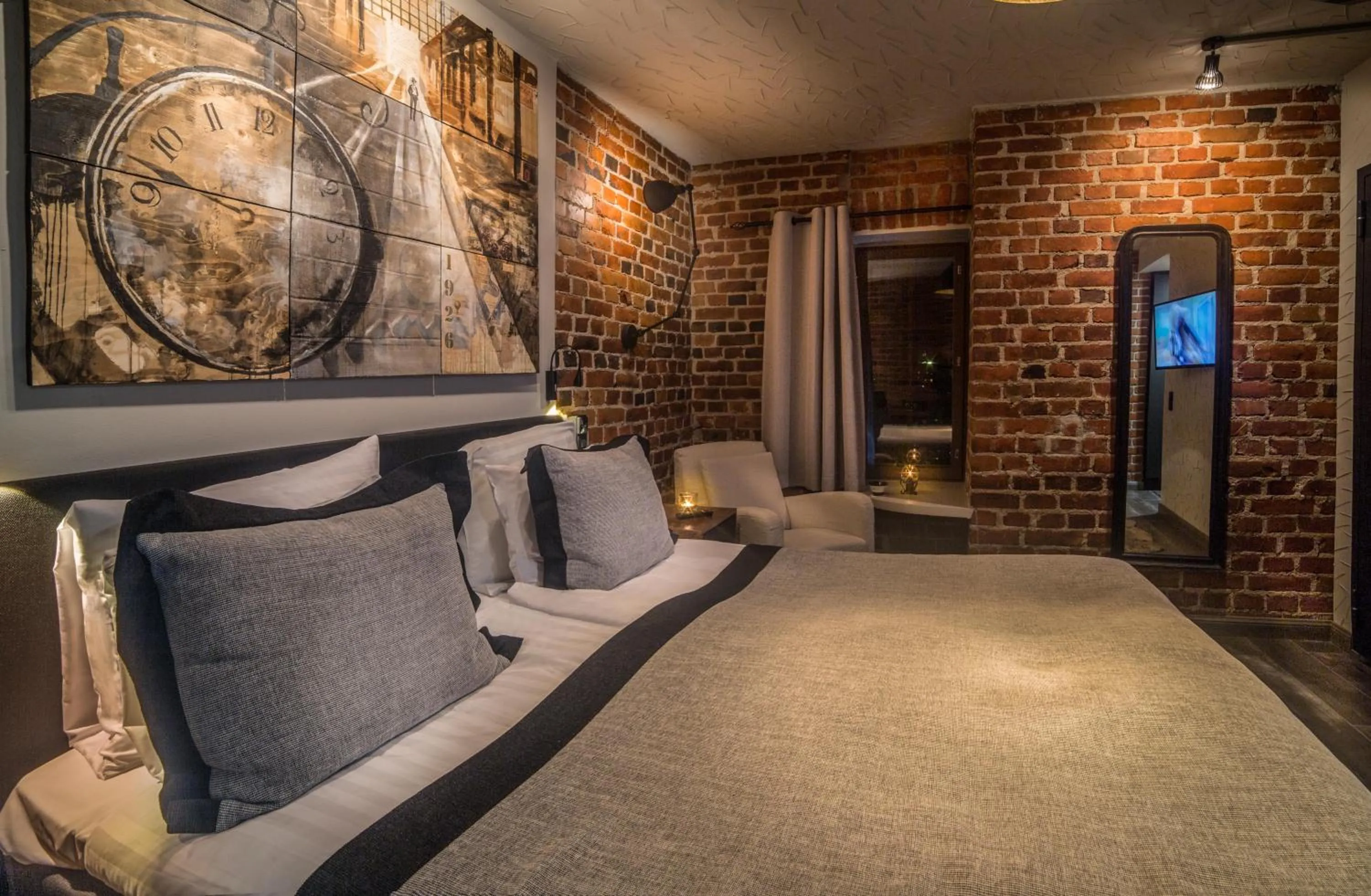 Bed in Hotelli-Ravintola Alma