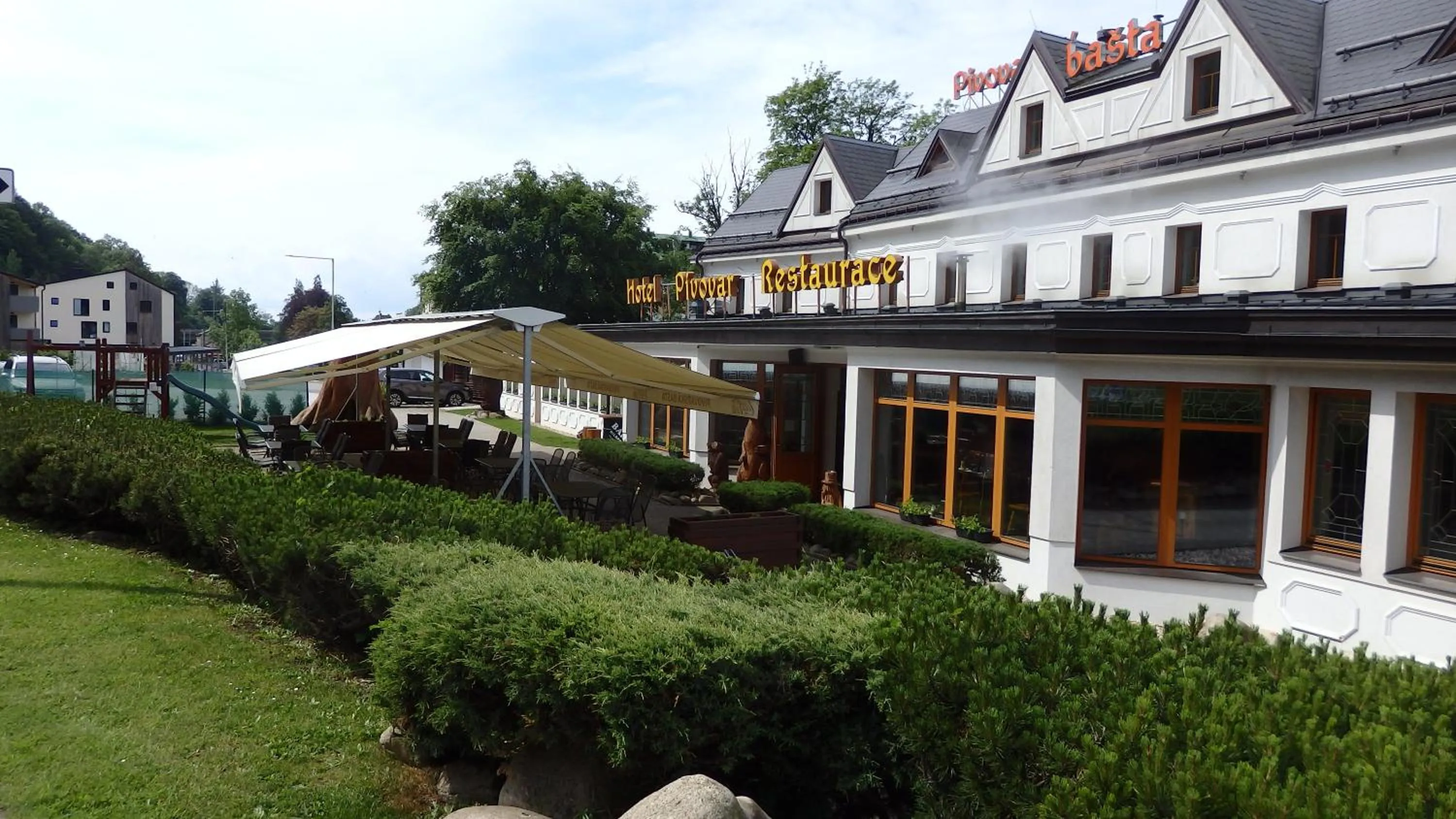 Garden view in Hotel Pivovarská bašta