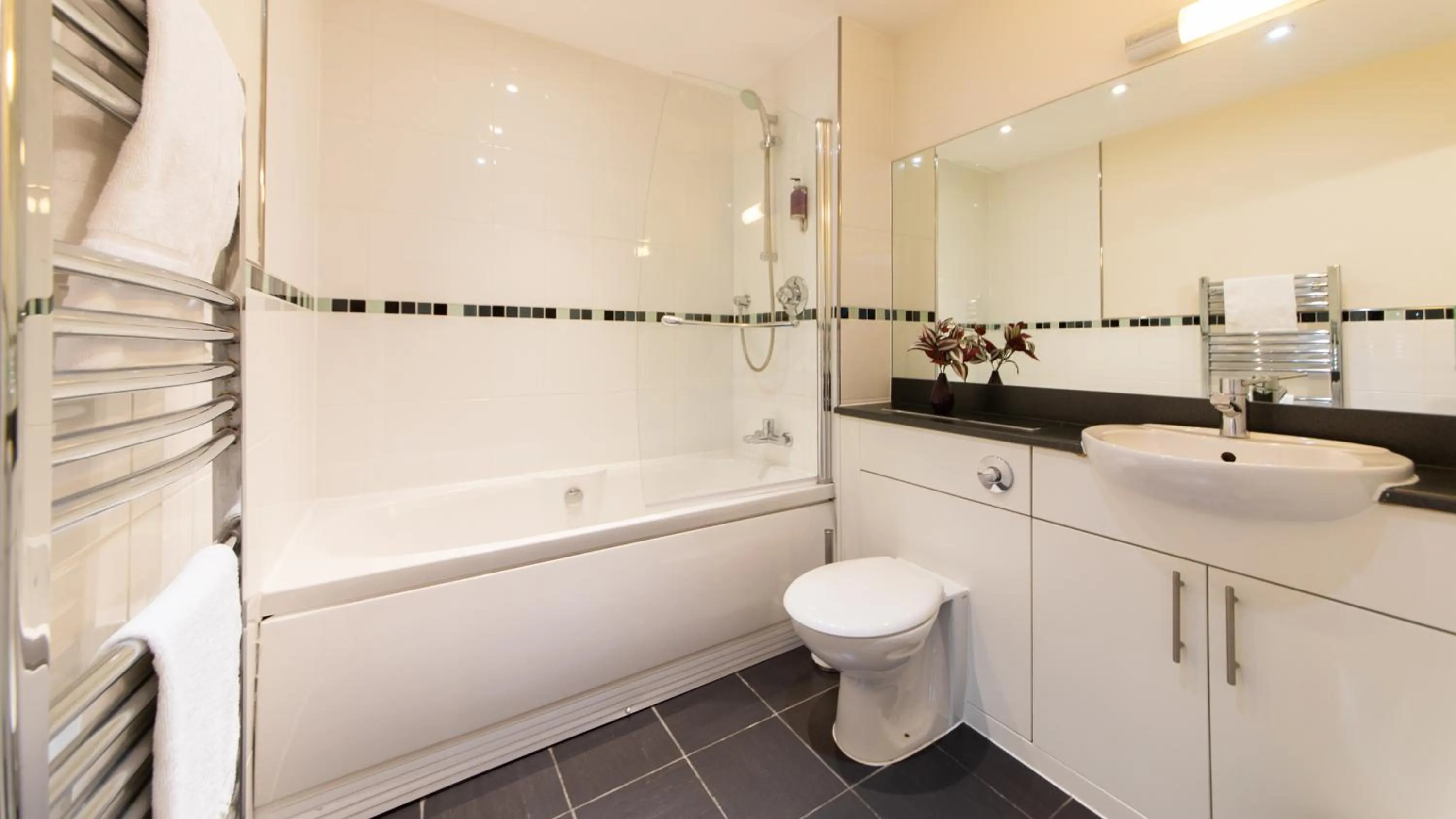 Shower in The Spires Serviced Apartments Birmingham