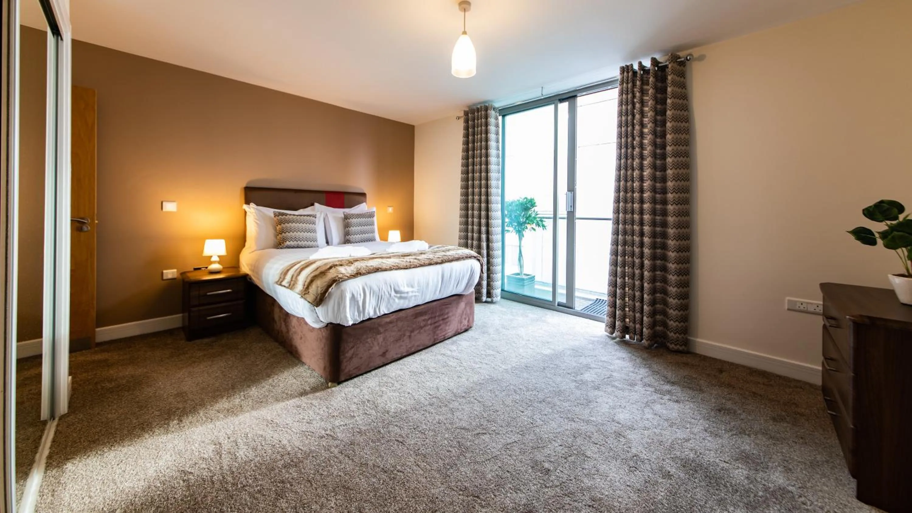 Bed in The Spires Serviced Apartments Birmingham