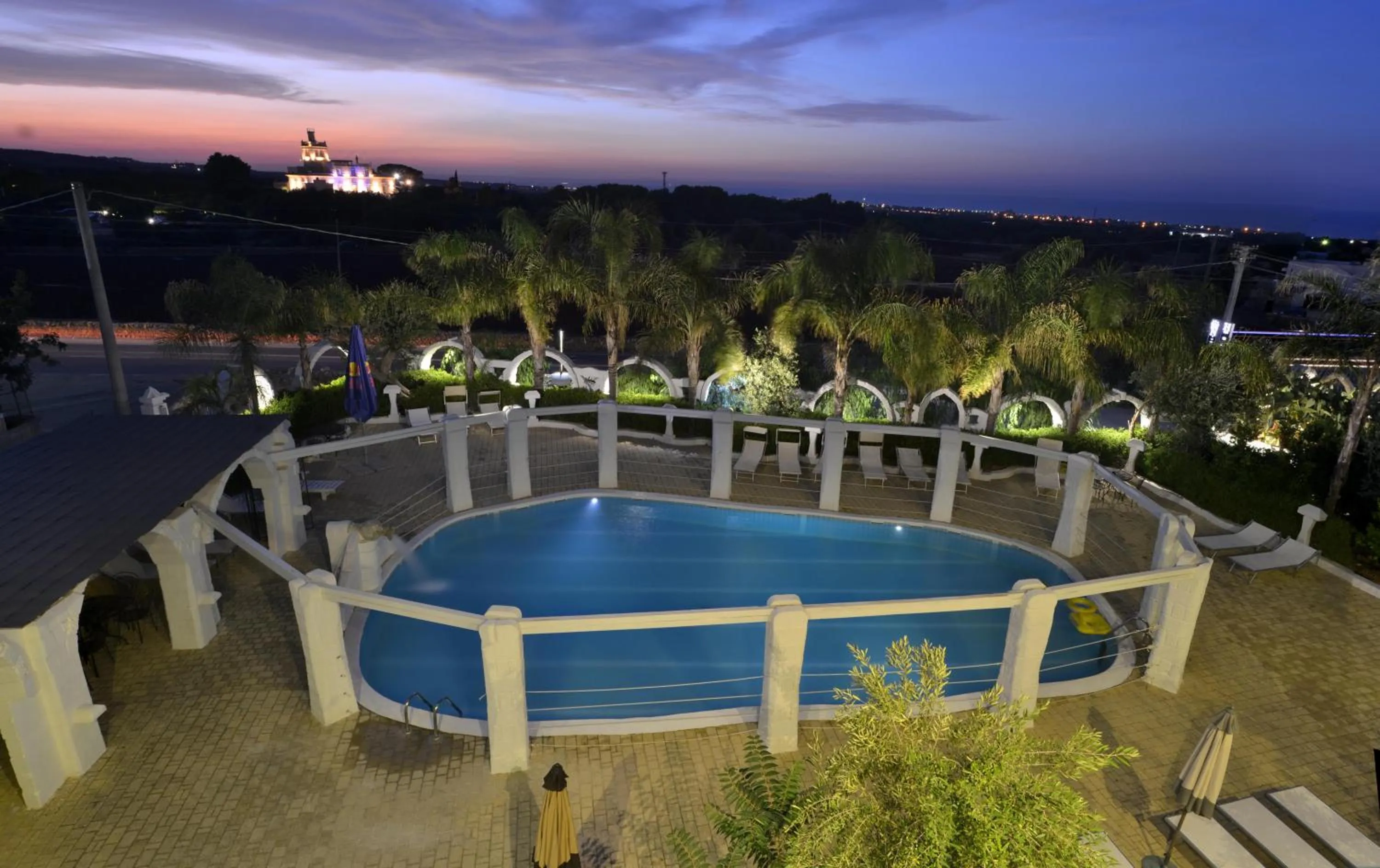 Pool view in Hotel Nicolaj