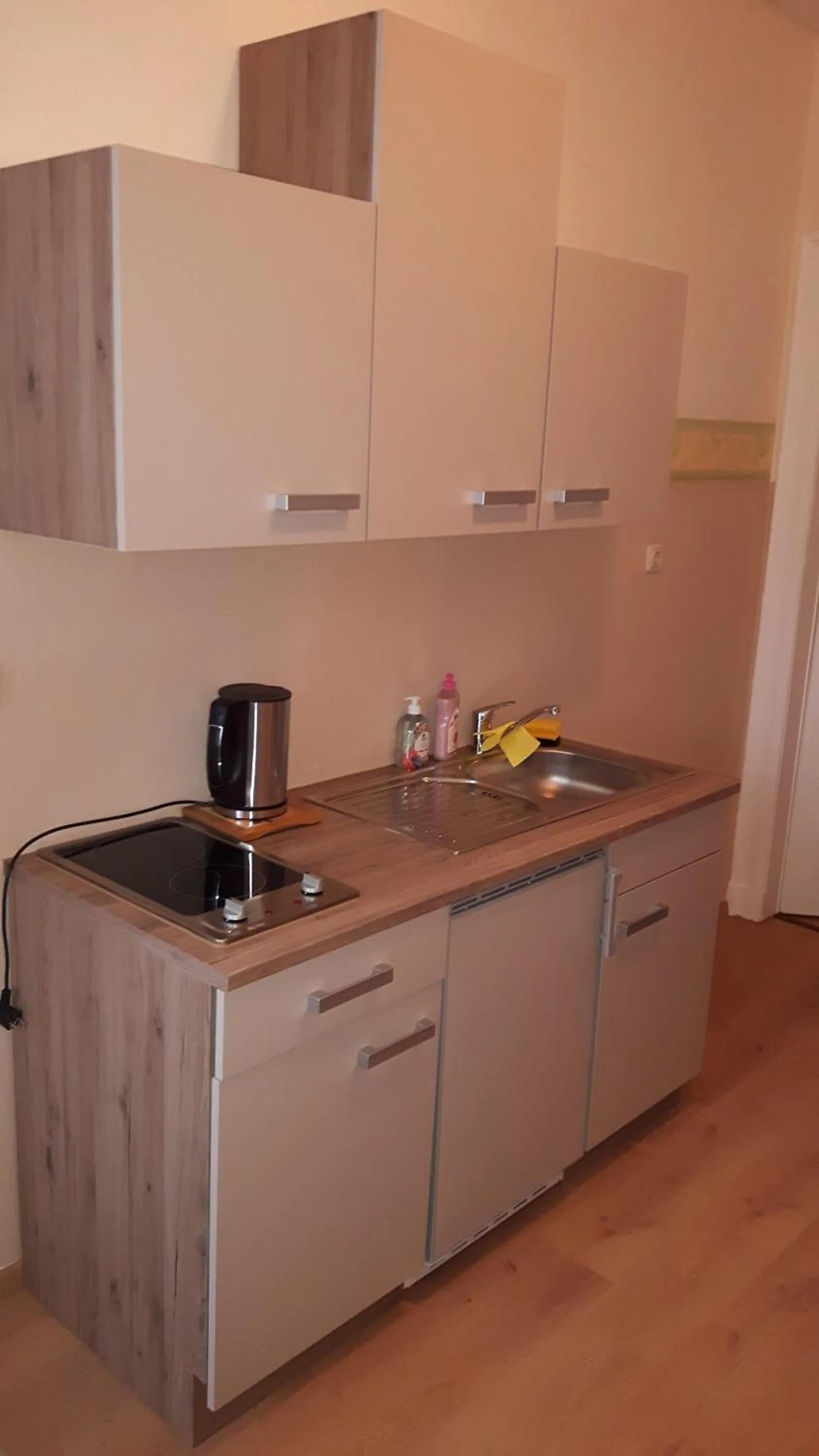 Kitchen or kitchenette in Hotel & Pension Plagwitzer Hof