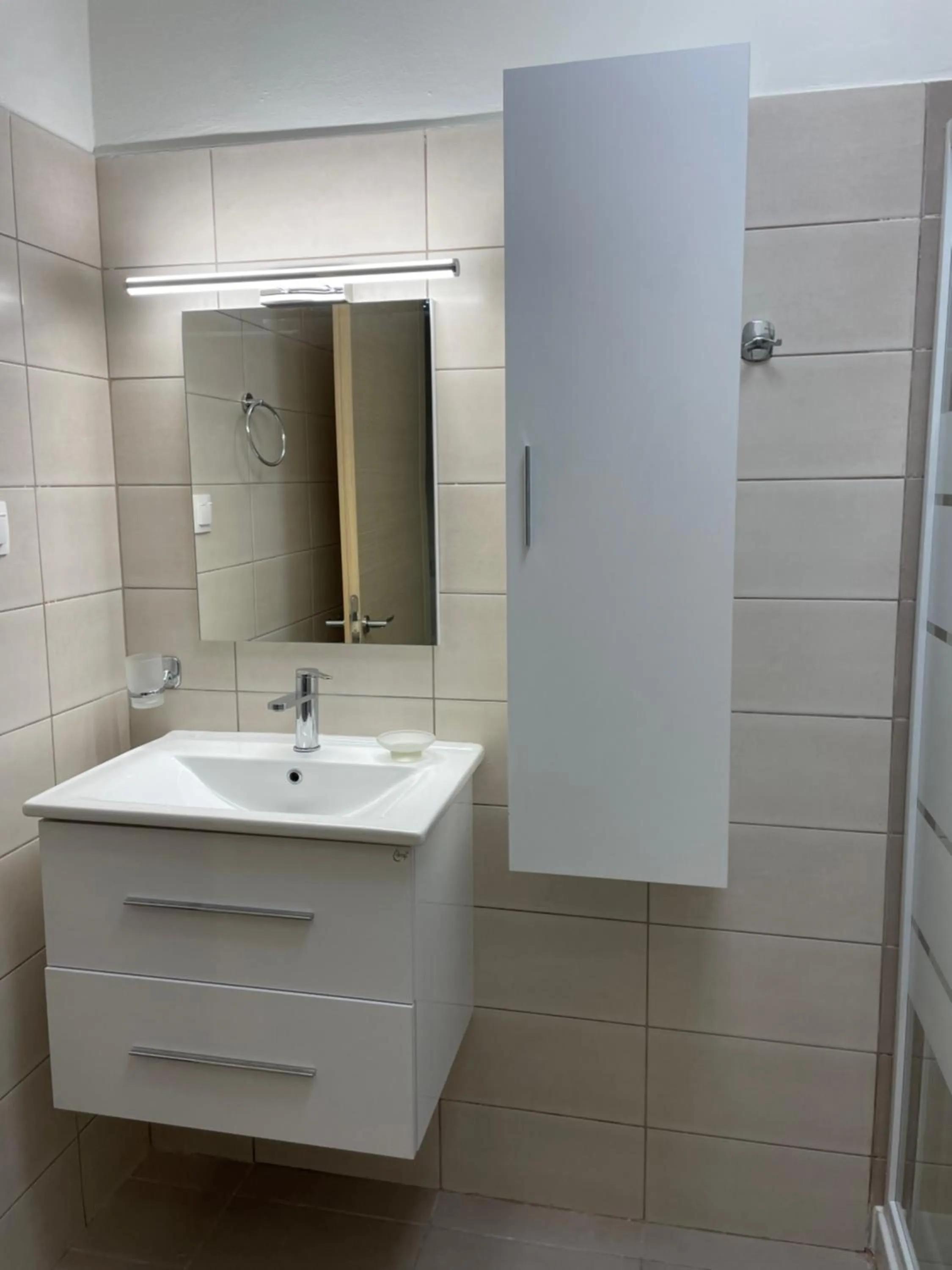 Bathroom in Mythos apts rentit