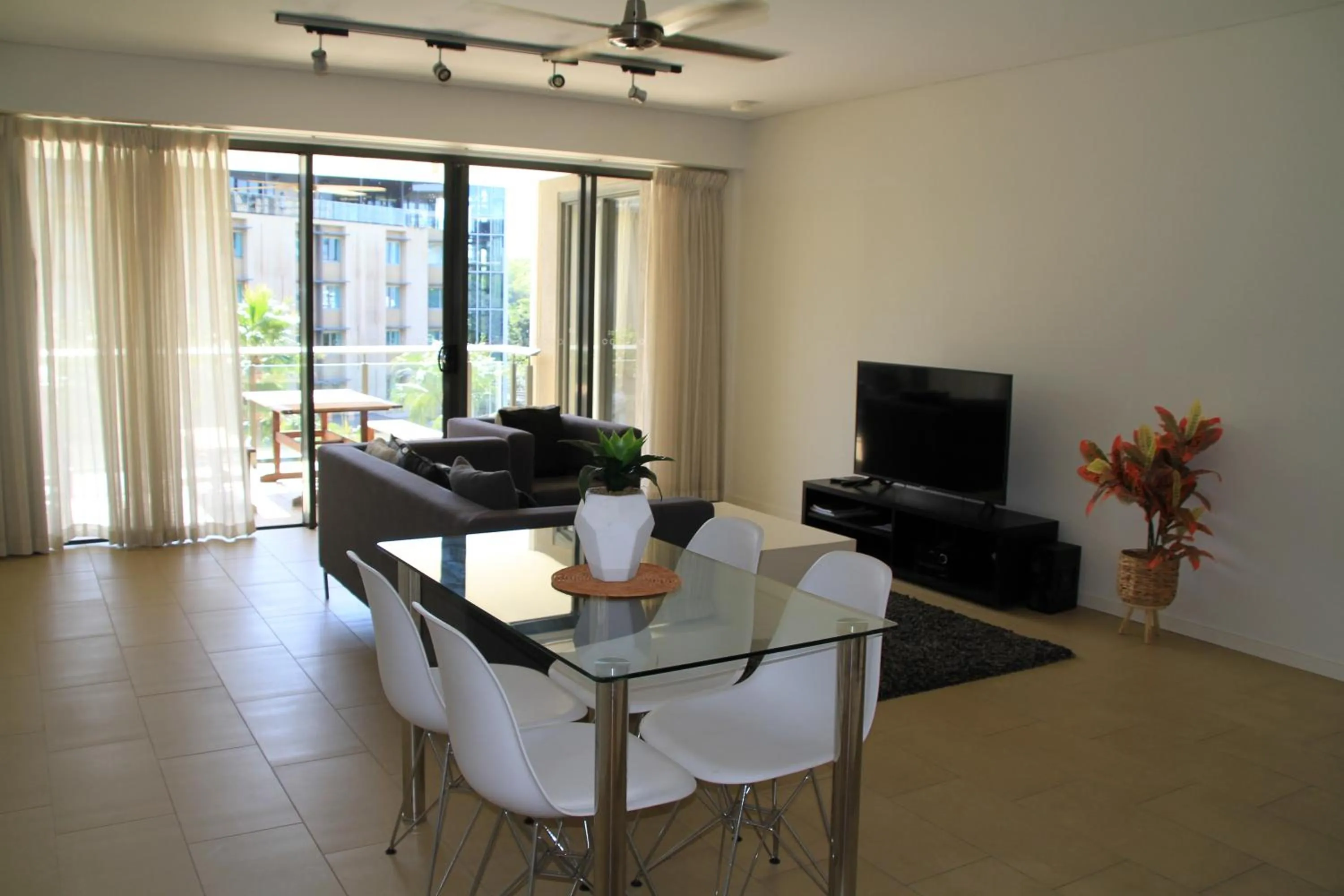 Living room in Darwin Waterfront Short Stay Apartments