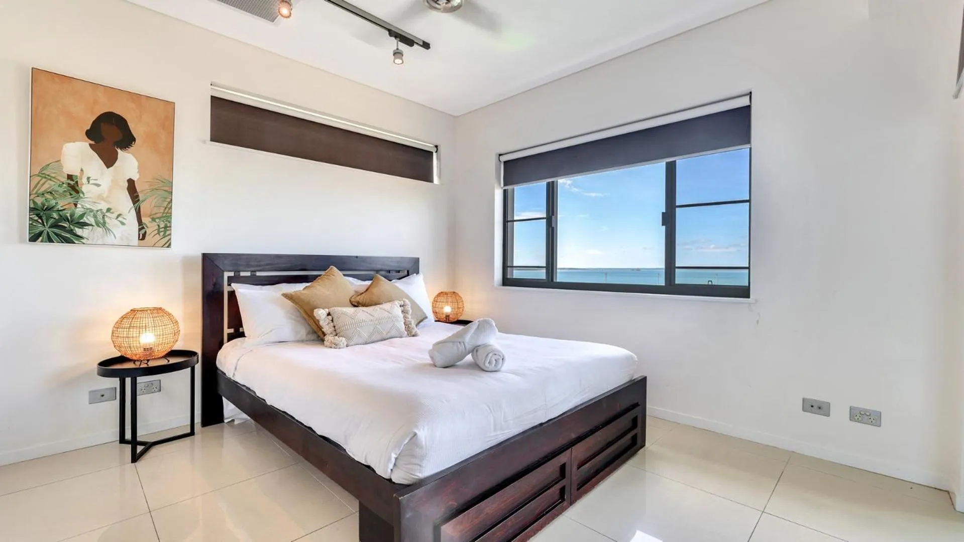 Bedroom, Bed in Darwin Waterfront Short Stay Apartments