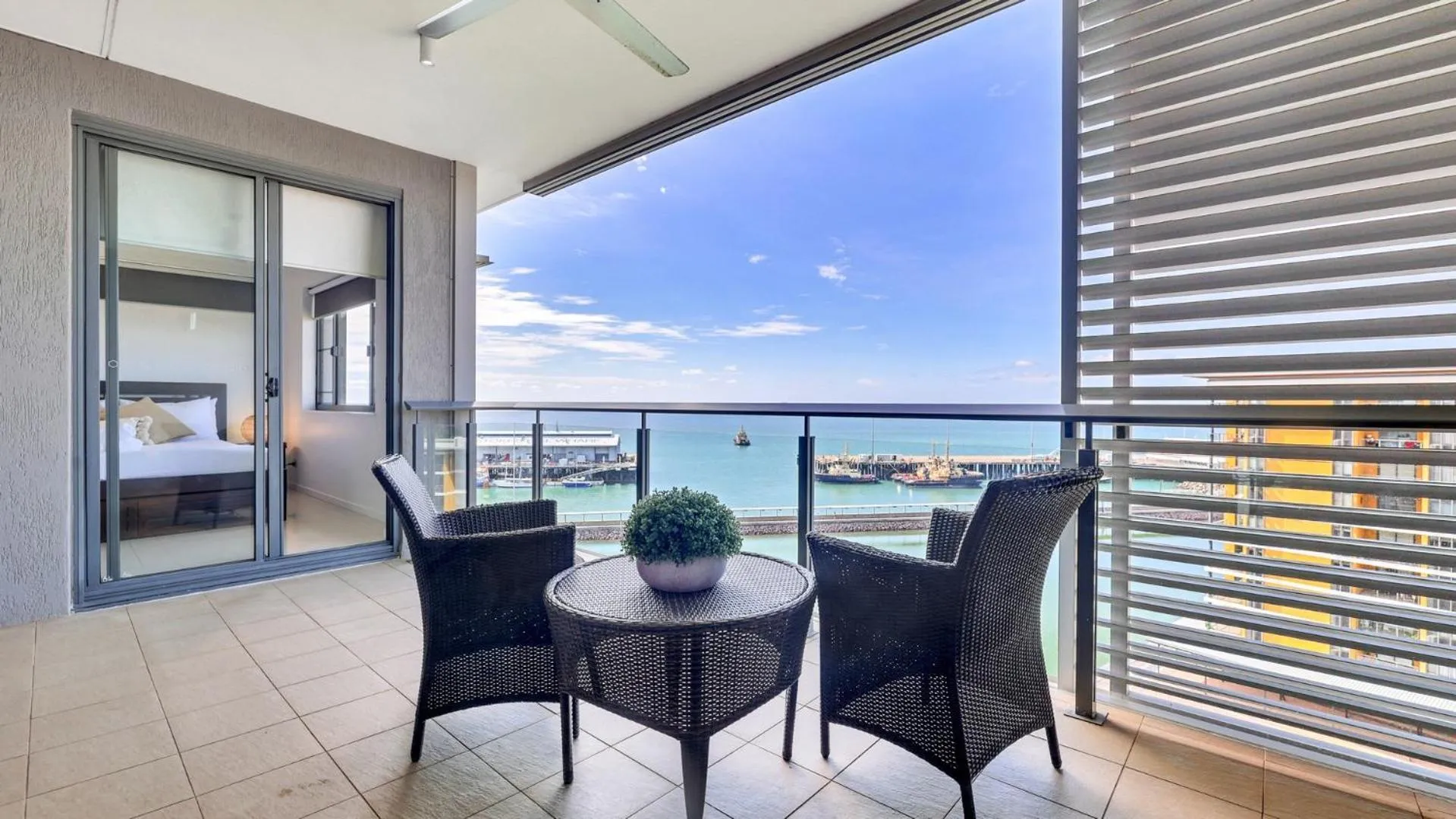 Balcony/Terrace in Darwin Waterfront Short Stay Apartments