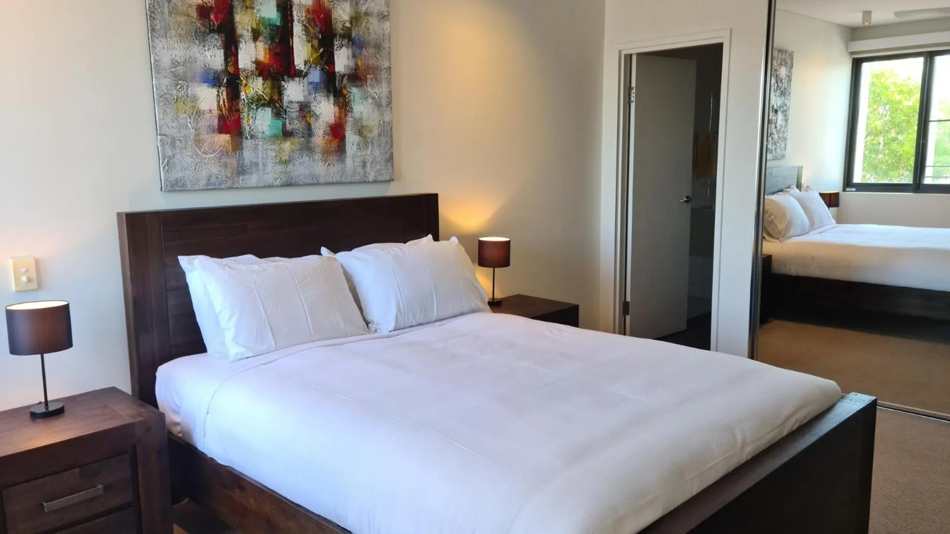 Bedroom, Bed in Darwin Waterfront Short Stay Apartments