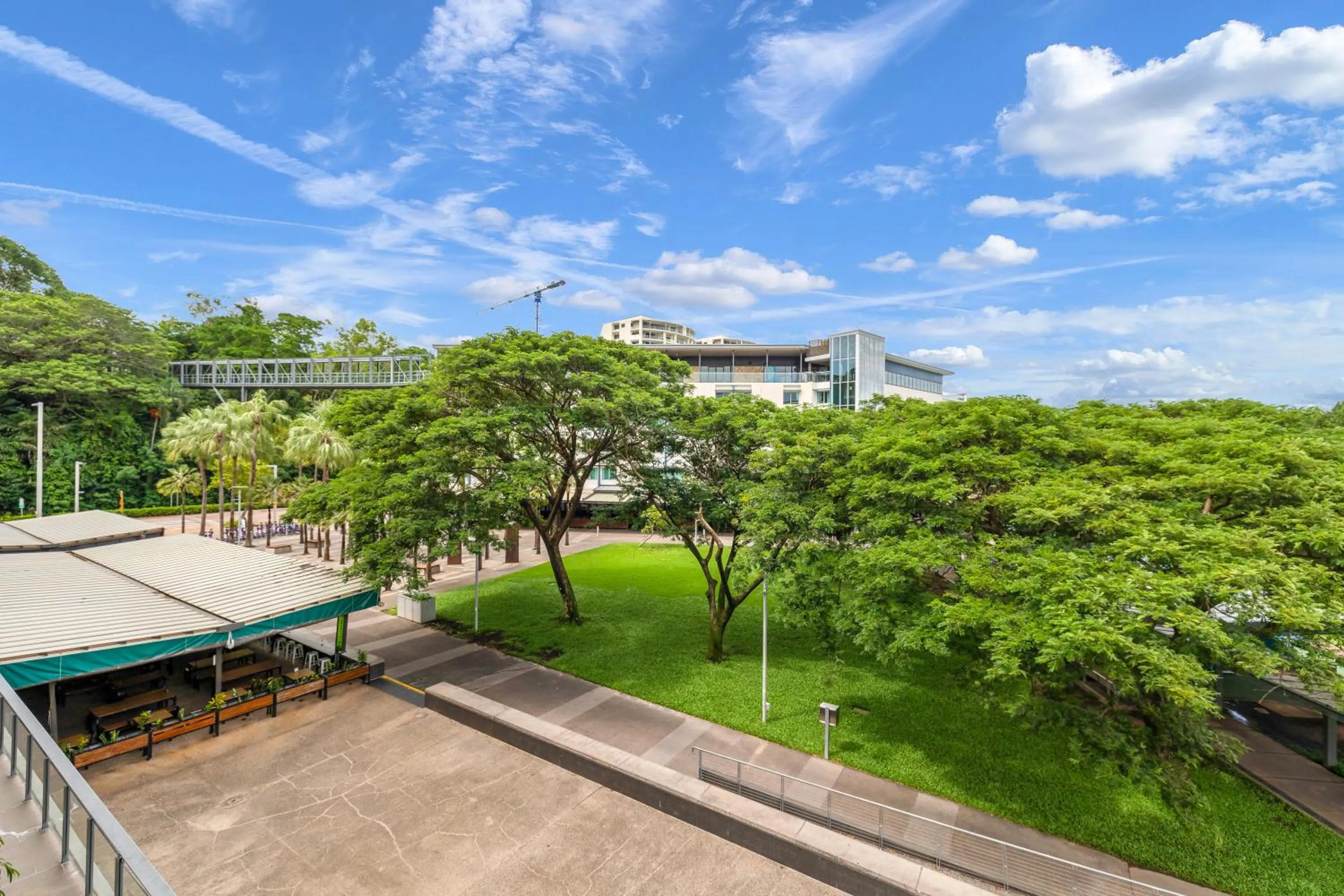 Garden view in Darwin Waterfront Short Stay Apartments