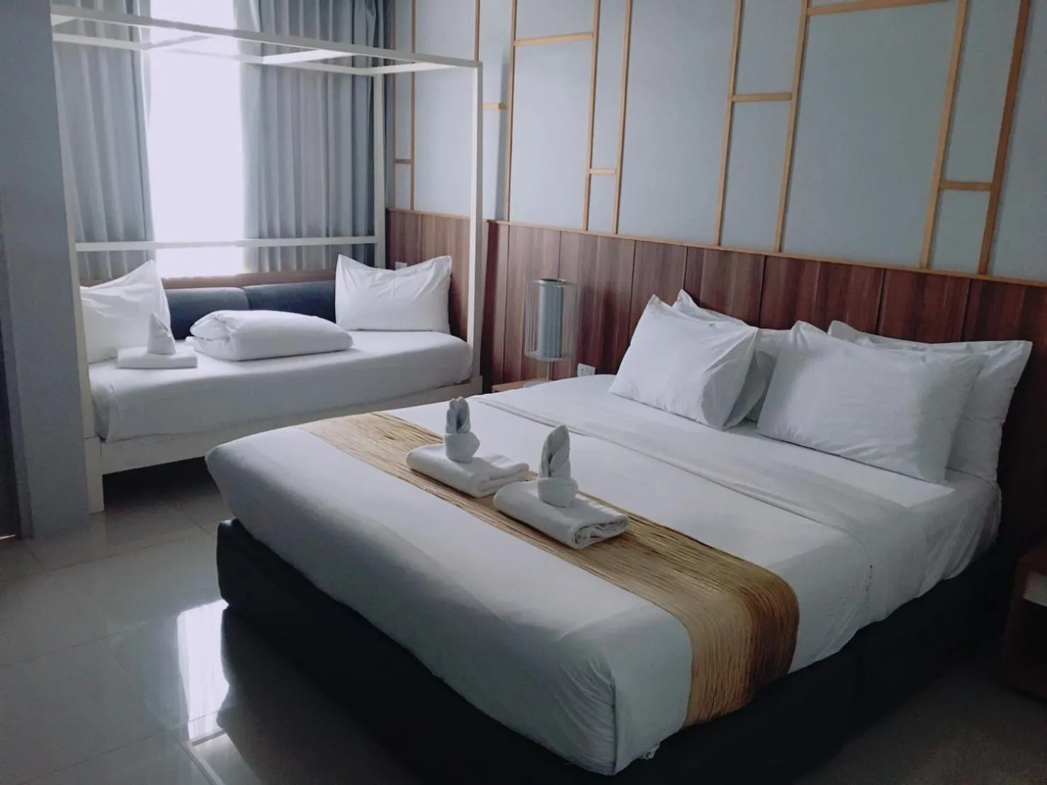 Bed in Hug Nimman Hotel