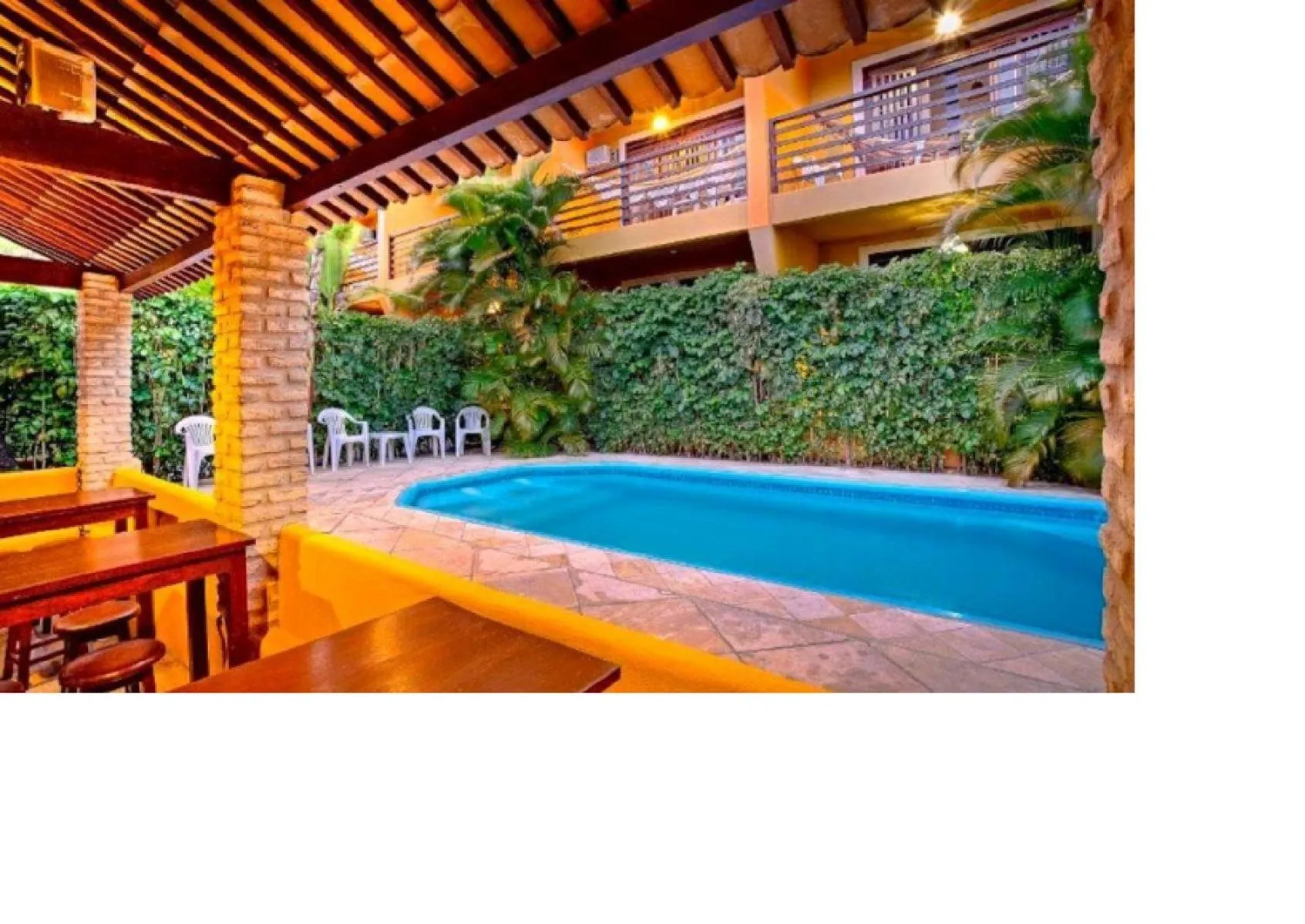 Pool view in Apart Hotel Casa Grande