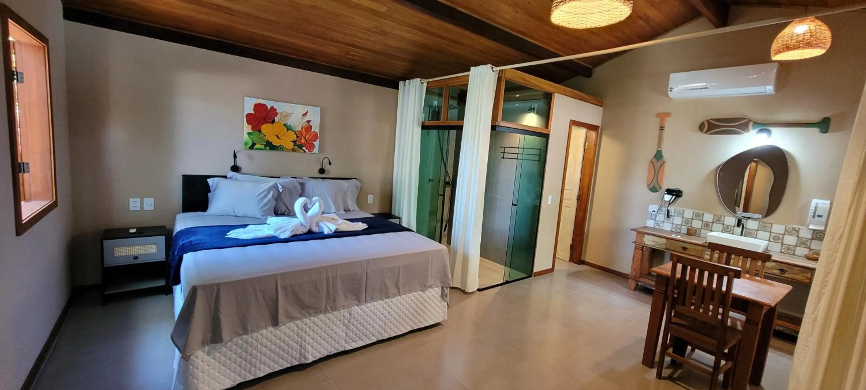 Bed in Pousada Macunaima