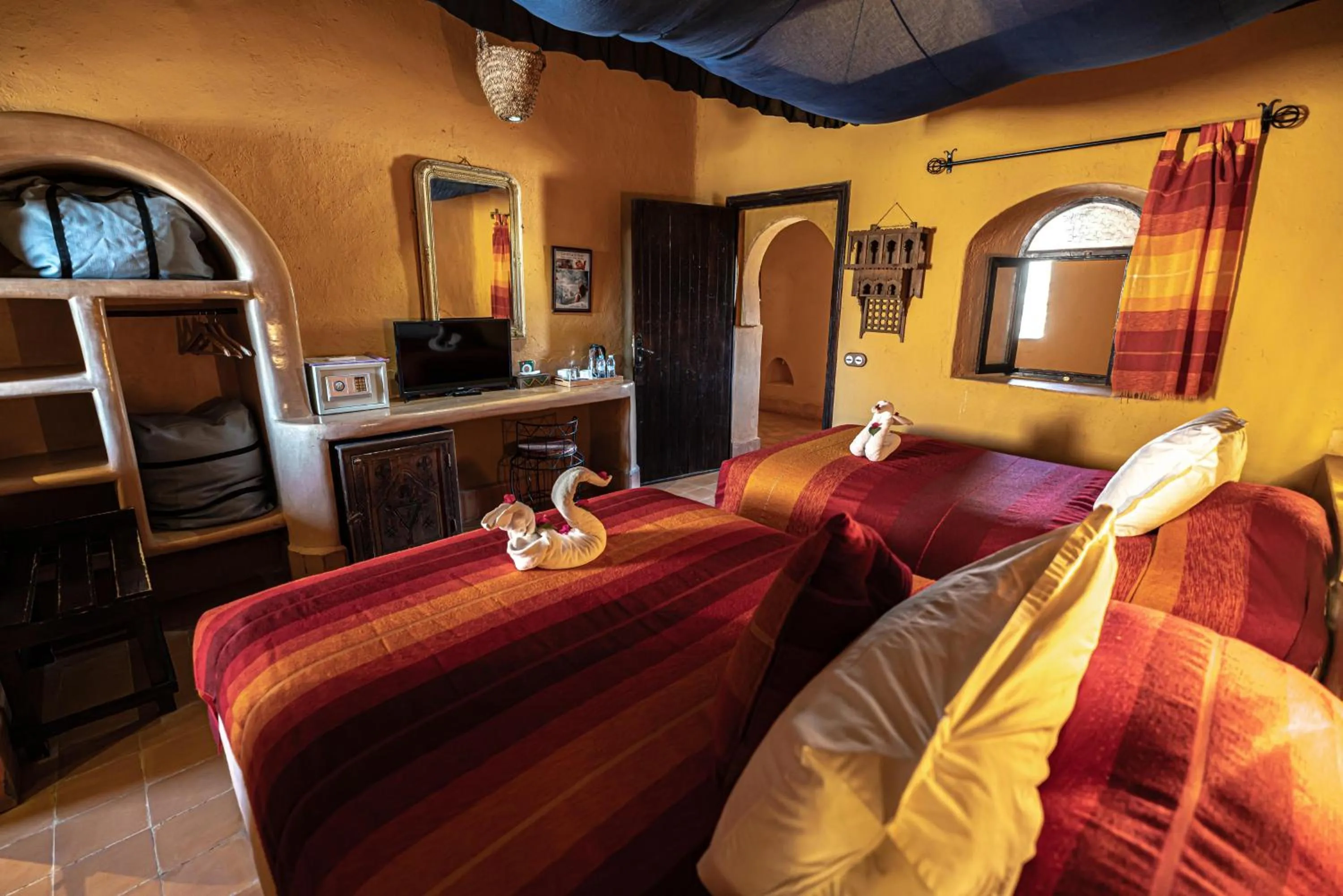 Bed in Kasbah Hotel Tombouctou