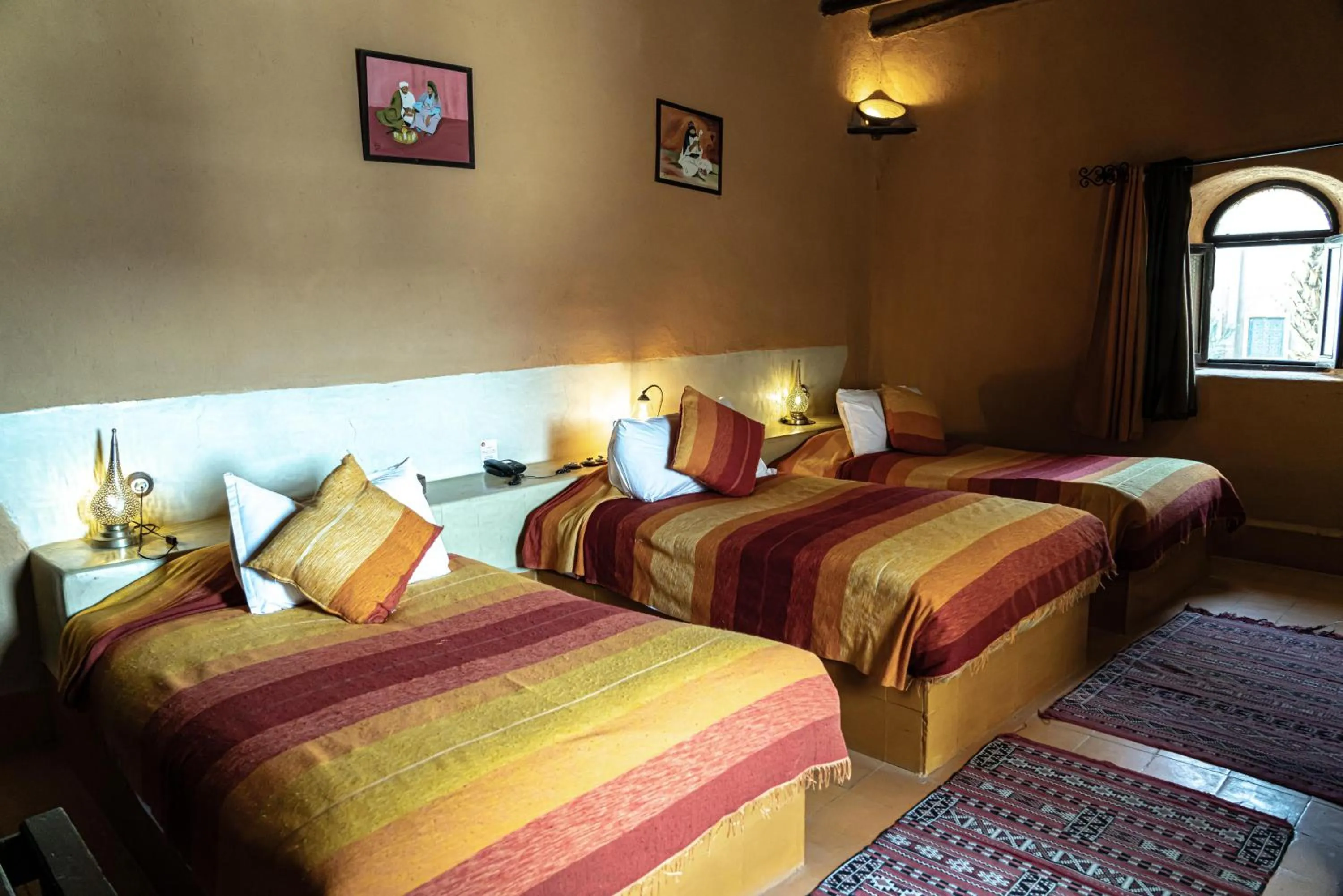 Bed in Kasbah Hotel Tombouctou