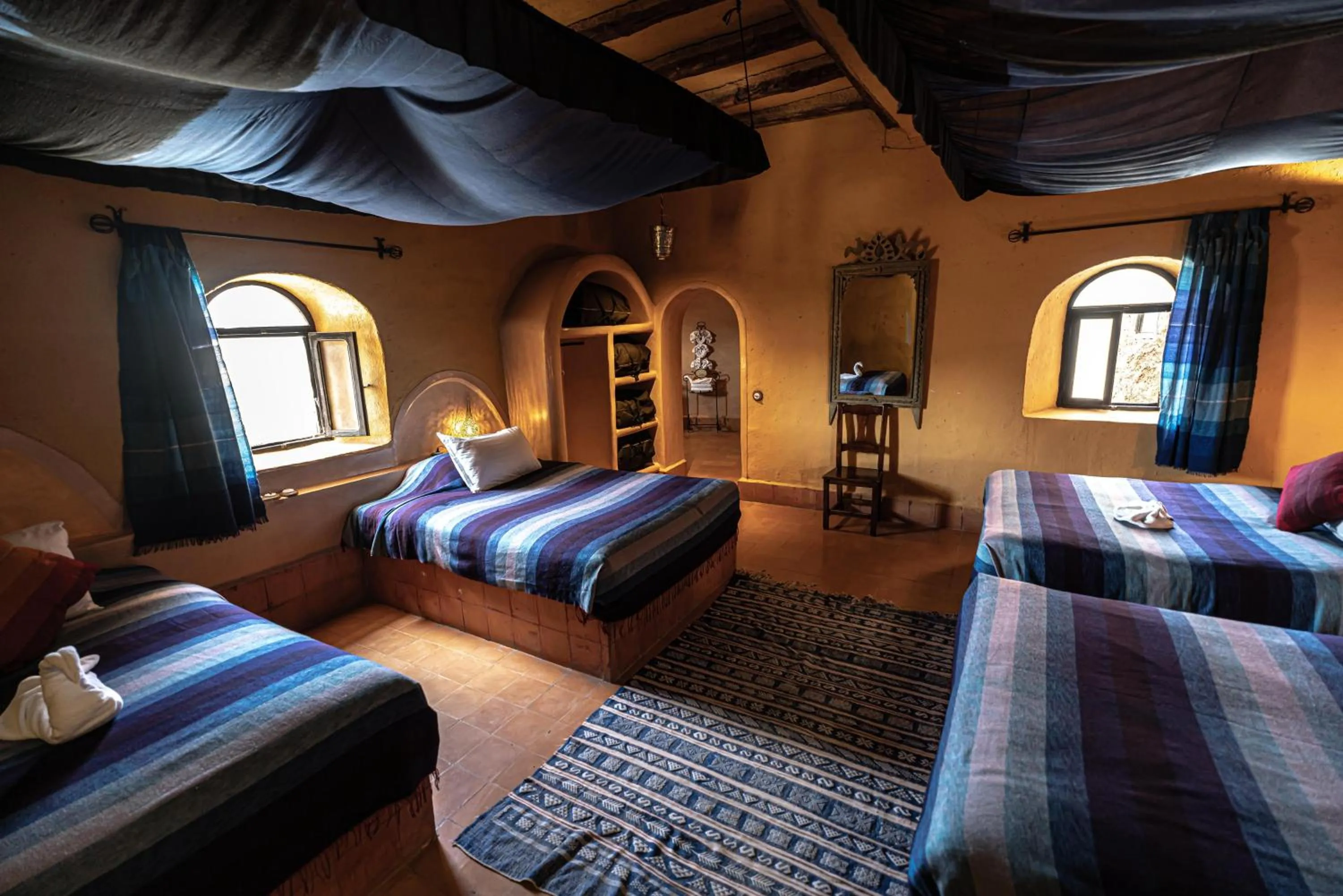 Bed in Kasbah Hotel Tombouctou