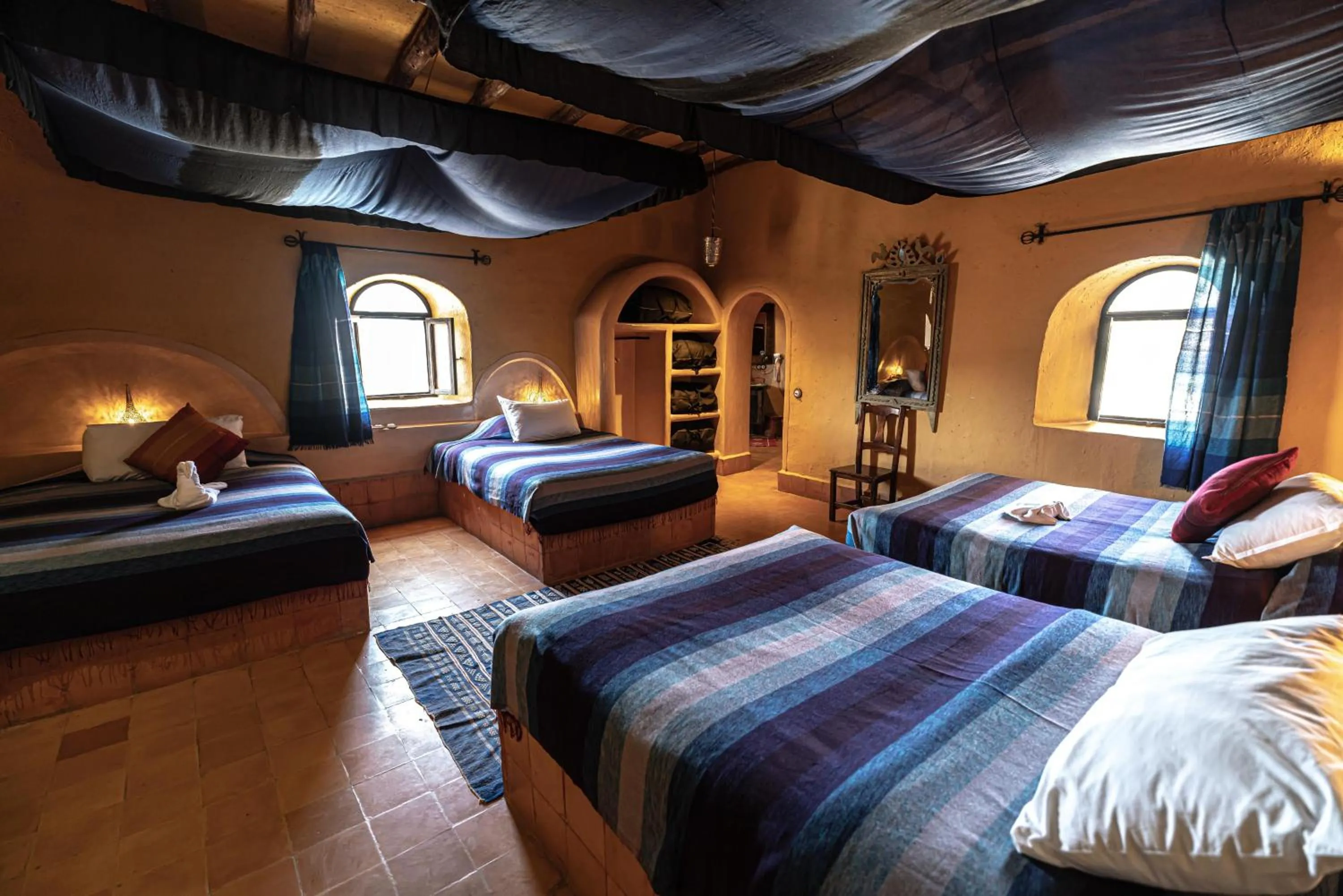 Bed in Kasbah Hotel Tombouctou