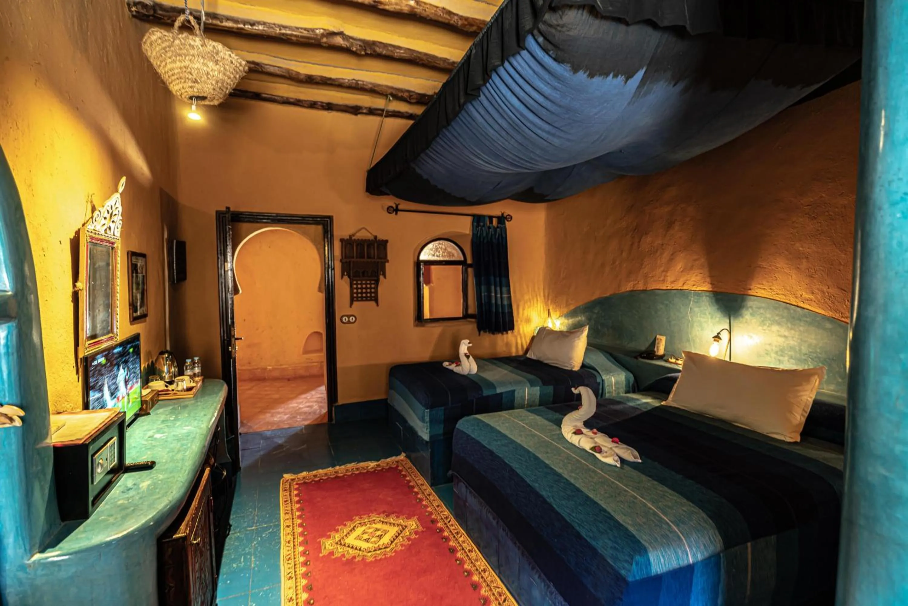 Bed in Kasbah Hotel Tombouctou