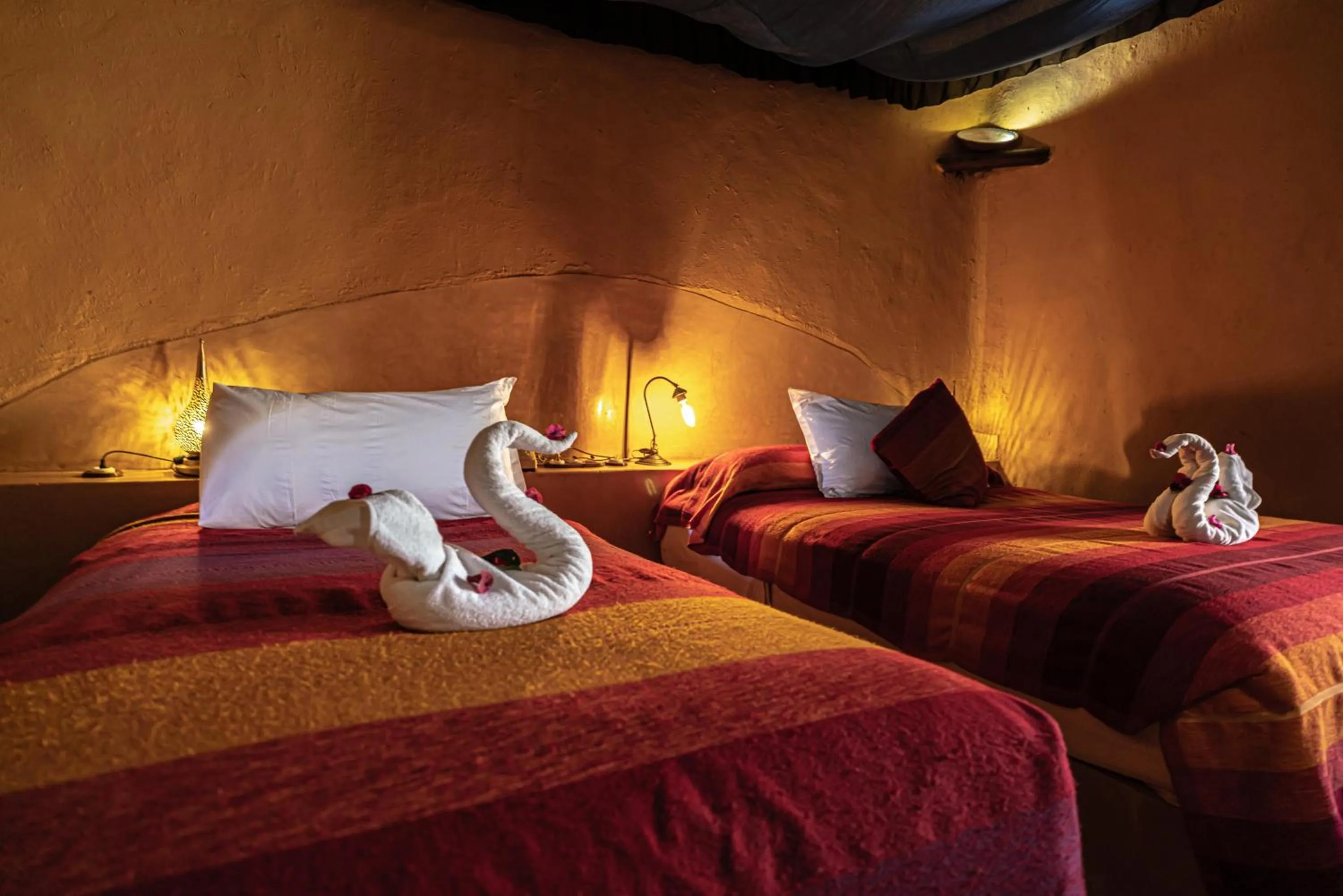 Bed in Kasbah Hotel Tombouctou