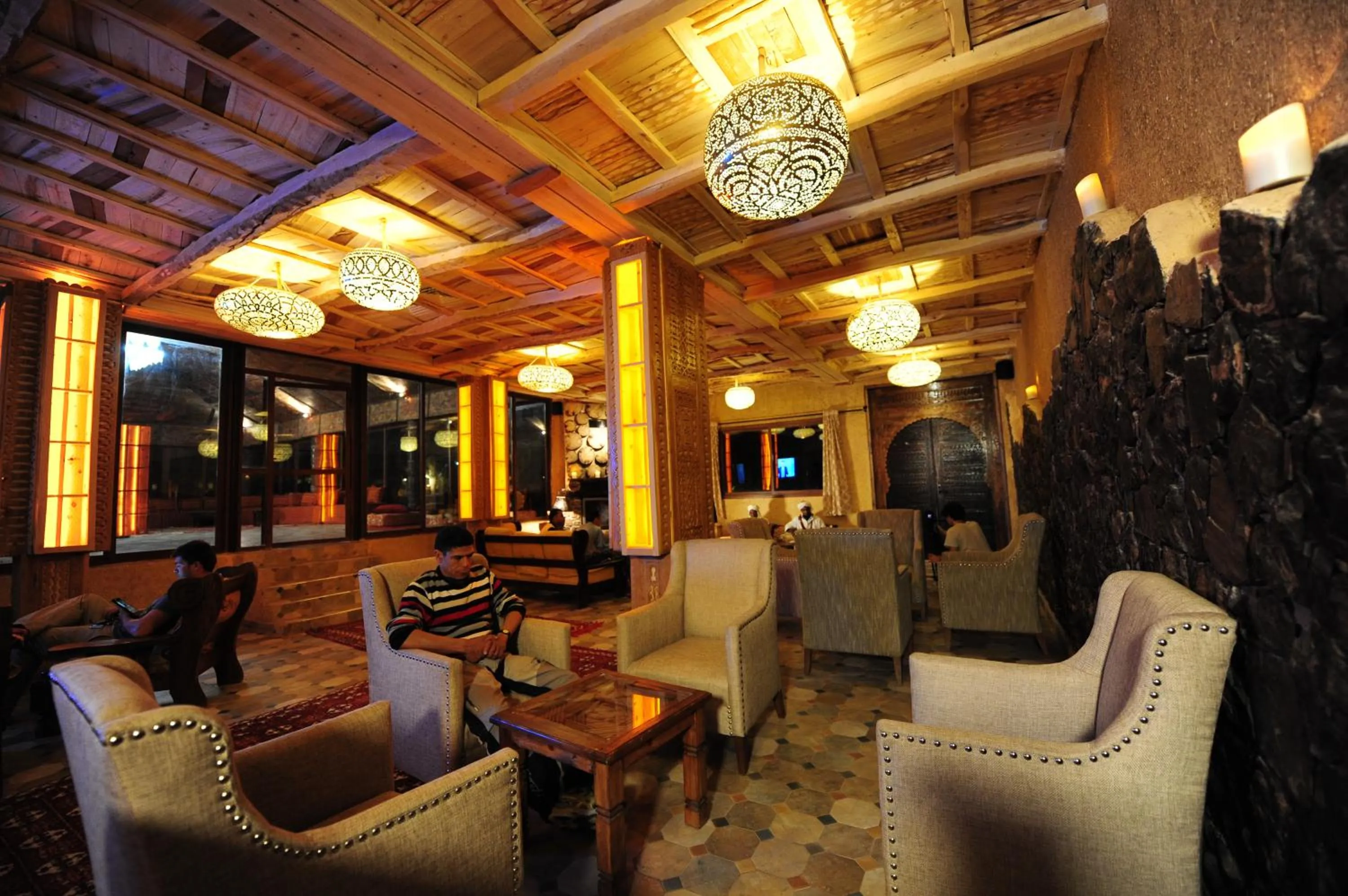 Lounge or bar in Kasbah Hotel Tombouctou