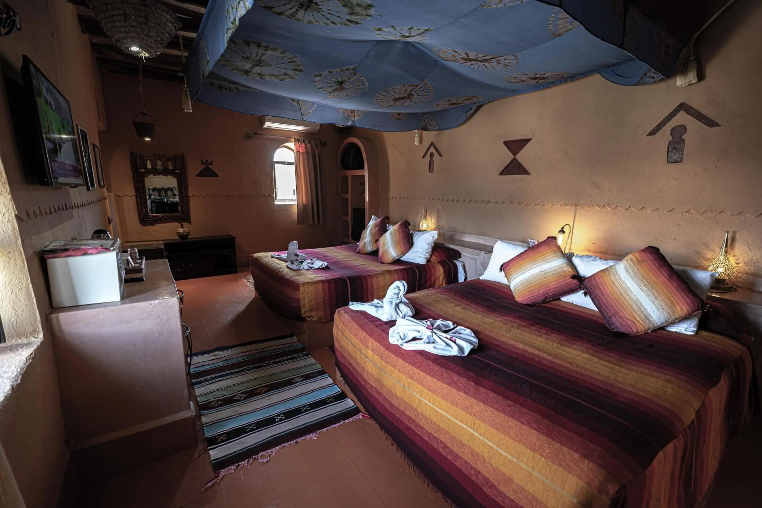 Bed in Kasbah Hotel Tombouctou