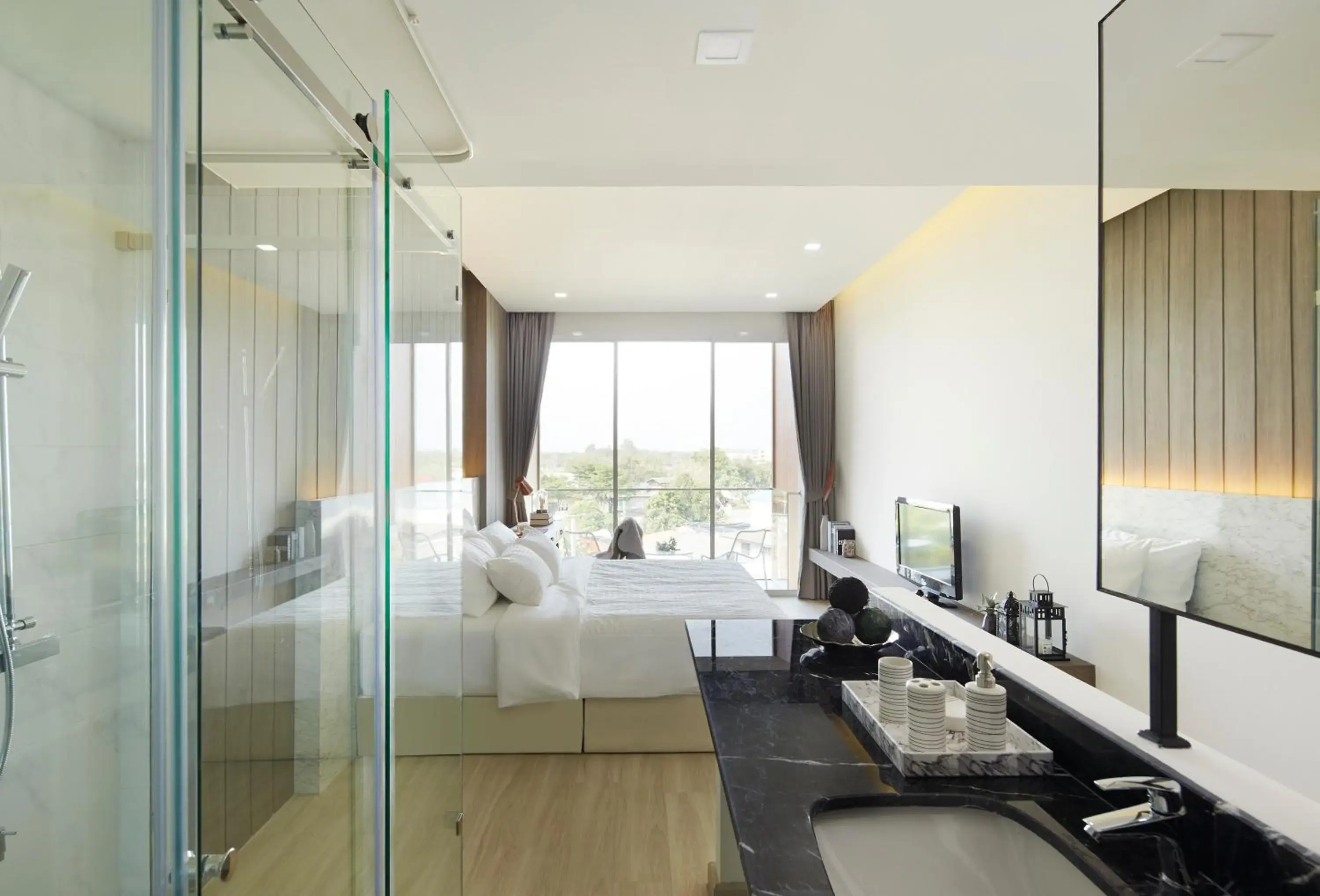 TV and multimedia, Bed in Phurinda Residence TV and multimedia, Bed in Phurinda Residence