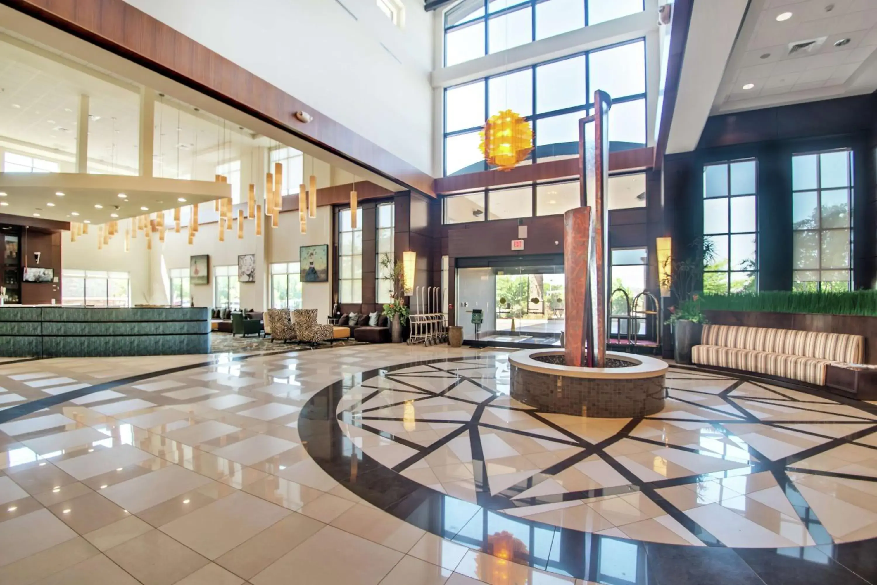 Lobby or reception in Embassy Suites by Hilton Fayetteville Fort Bragg Lobby or reception in Embassy Suites by Hilton Fayetteville Fort Bragg
