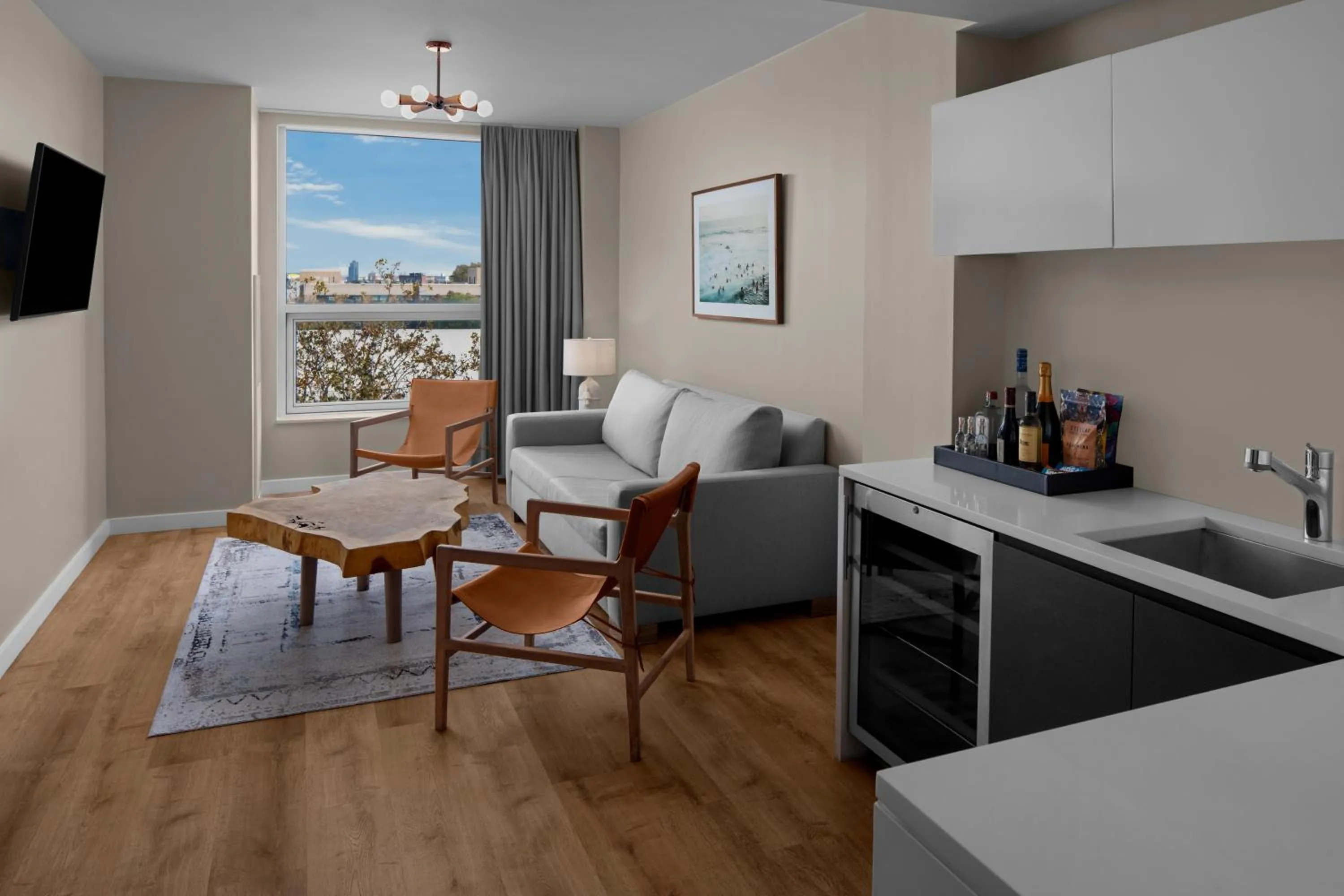 Living room in CODA Williamsburg