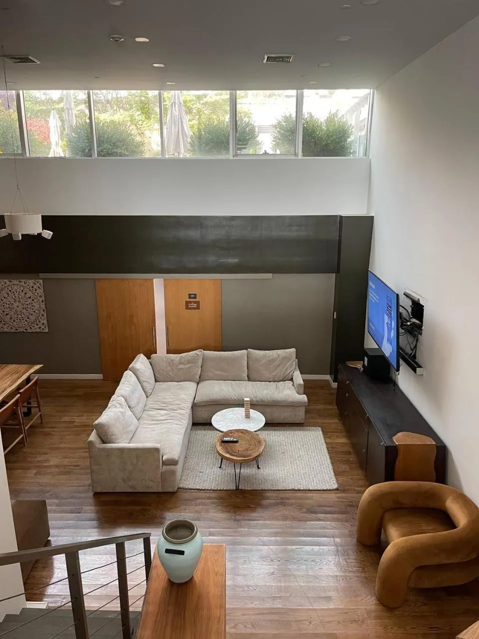 Communal lounge/ TV room in CODA Williamsburg