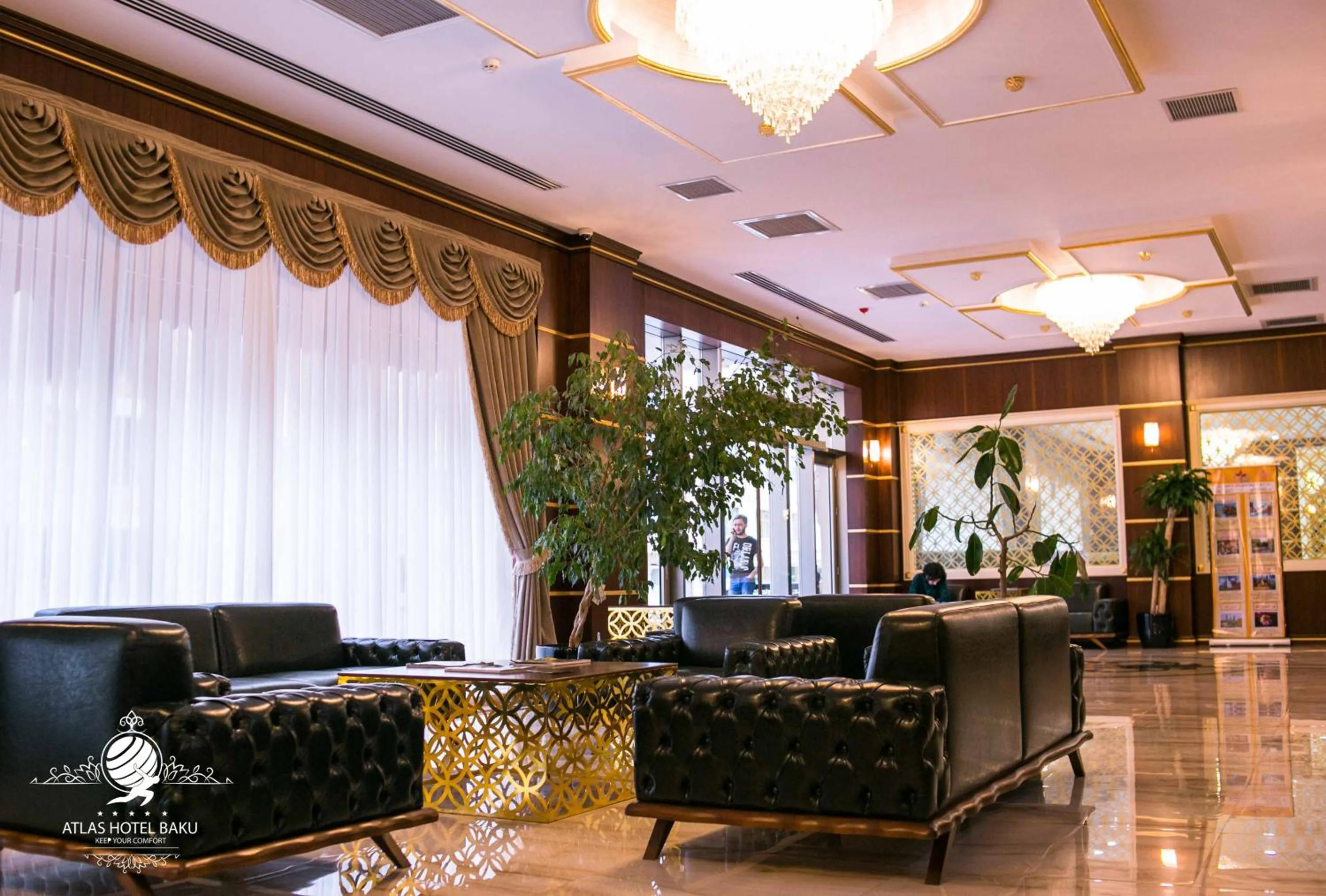 Lobby or reception in Atlas Hotel Baku
