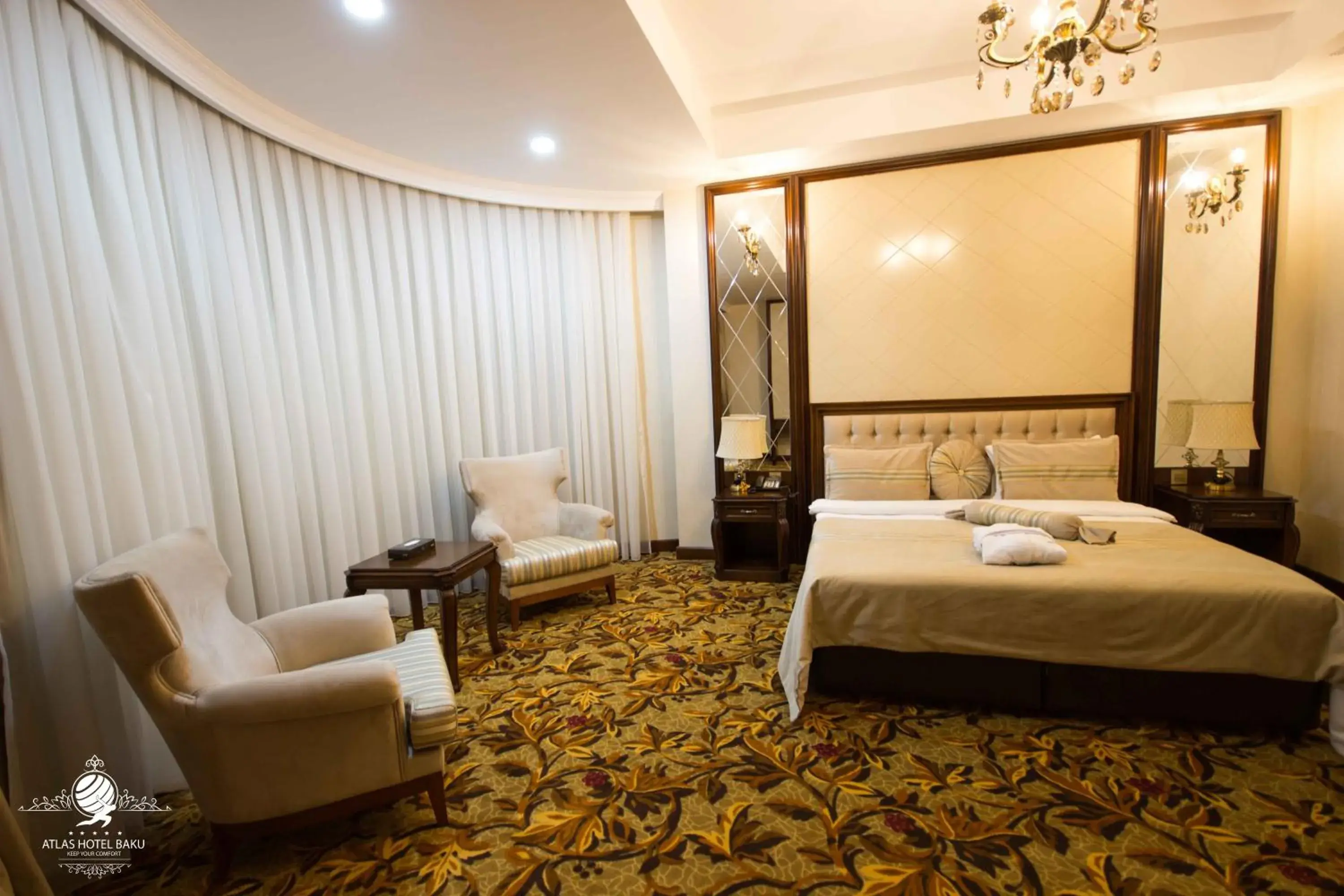 Bedroom, Bed in Atlas Hotel Baku Bedroom, Bed in Atlas Hotel Baku