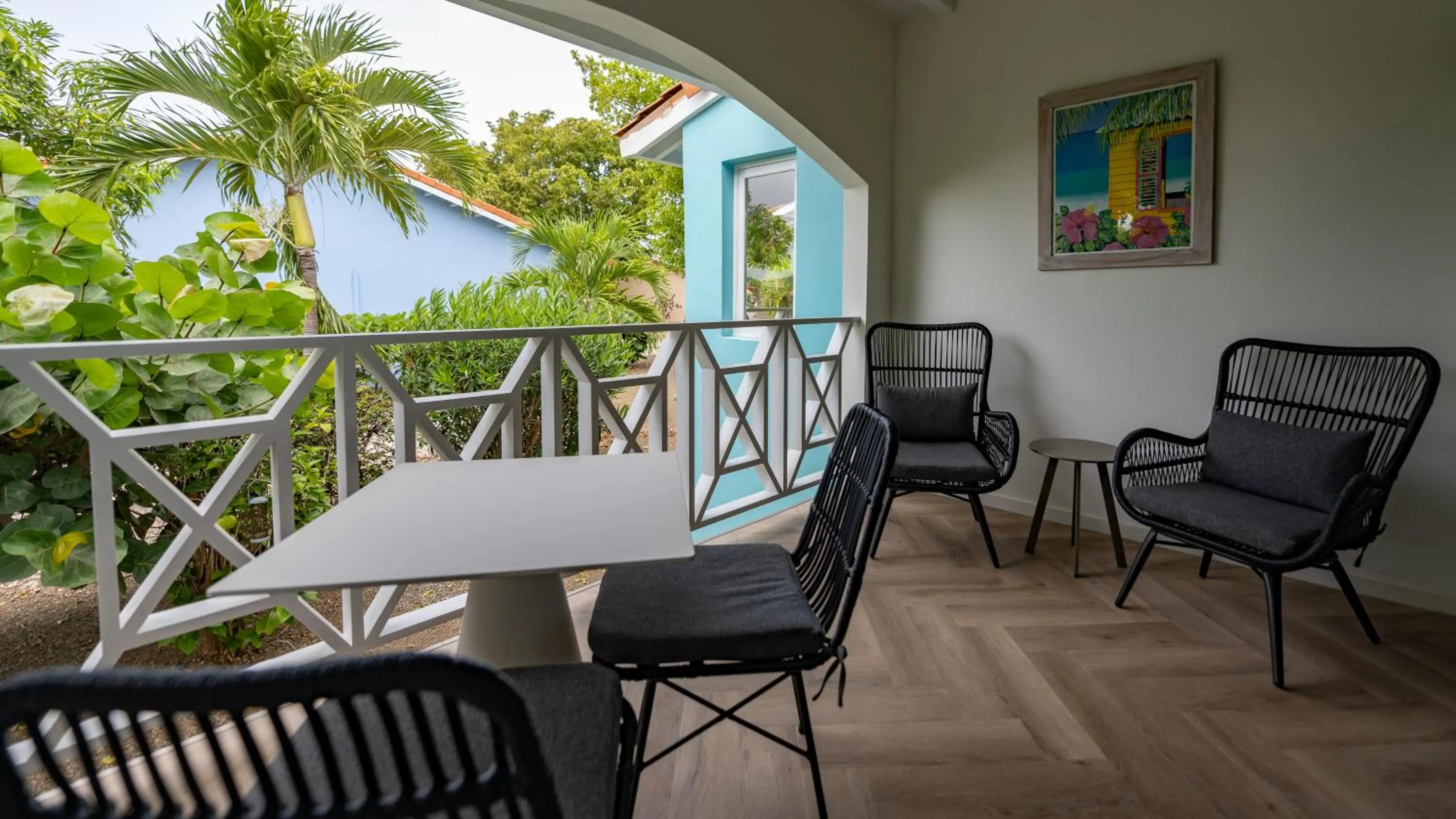 Patio in Blue Bay Lodges