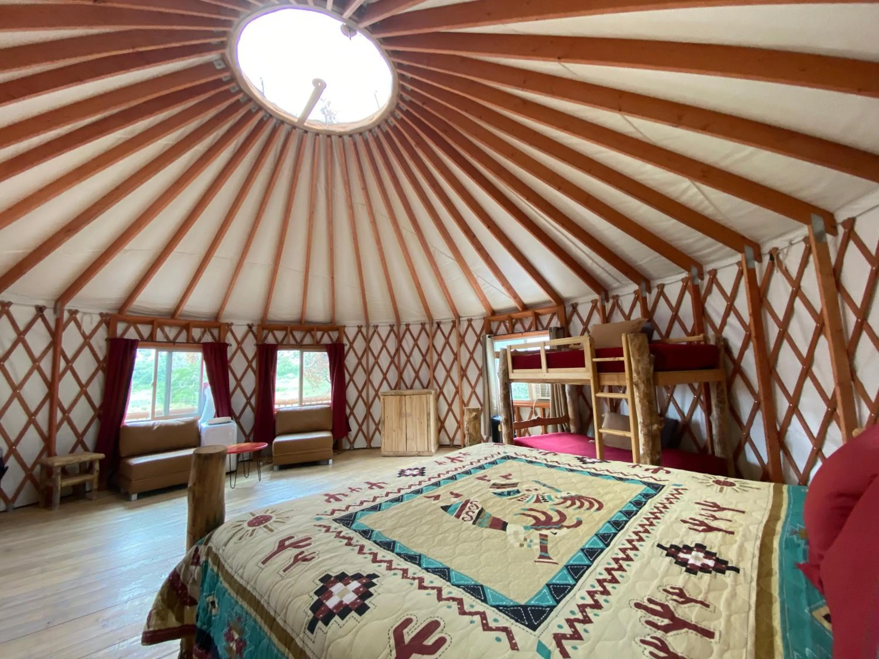 Bed in Boulder Mountain Guest Ranch