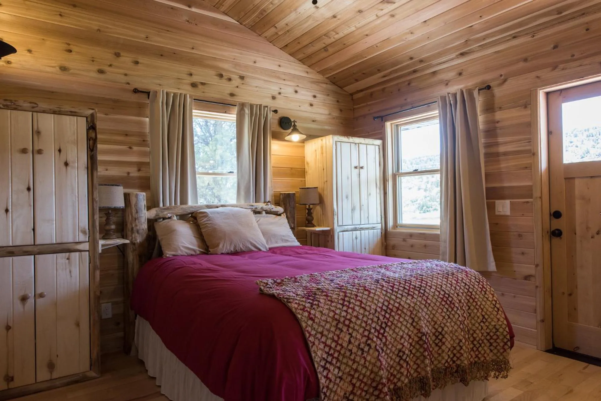 Bed in Boulder Mountain Guest Ranch